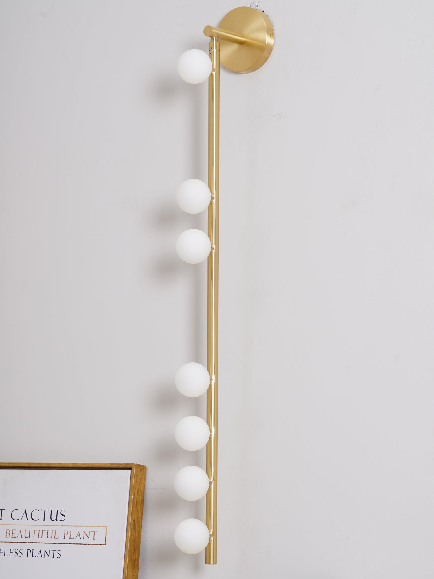 Brass Glass Tube Wall Lamp - Cueteks