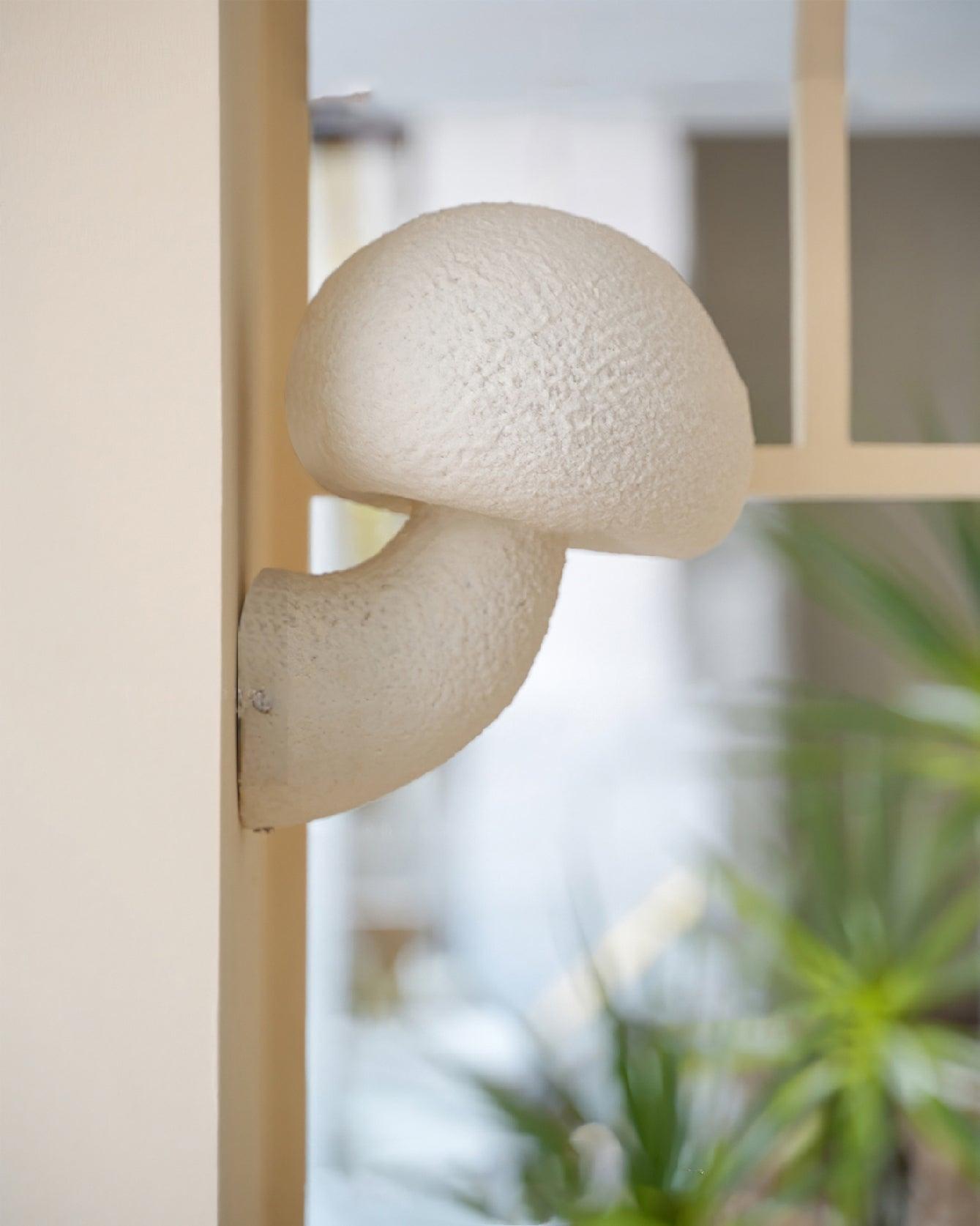 Textured mushroom cap and curved lower base