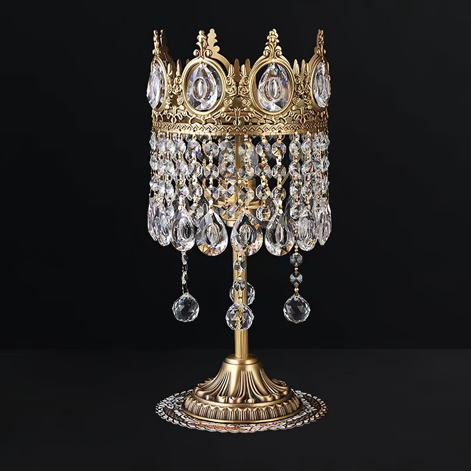 Vintage Crystal Table Light - Cueteks