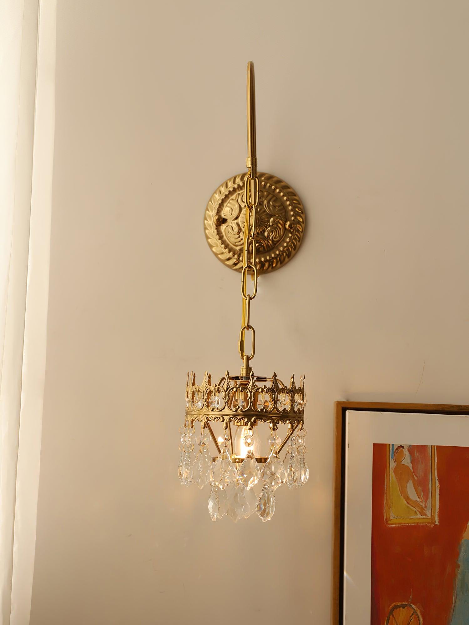 Crystal Crown Sconce - Cueteks