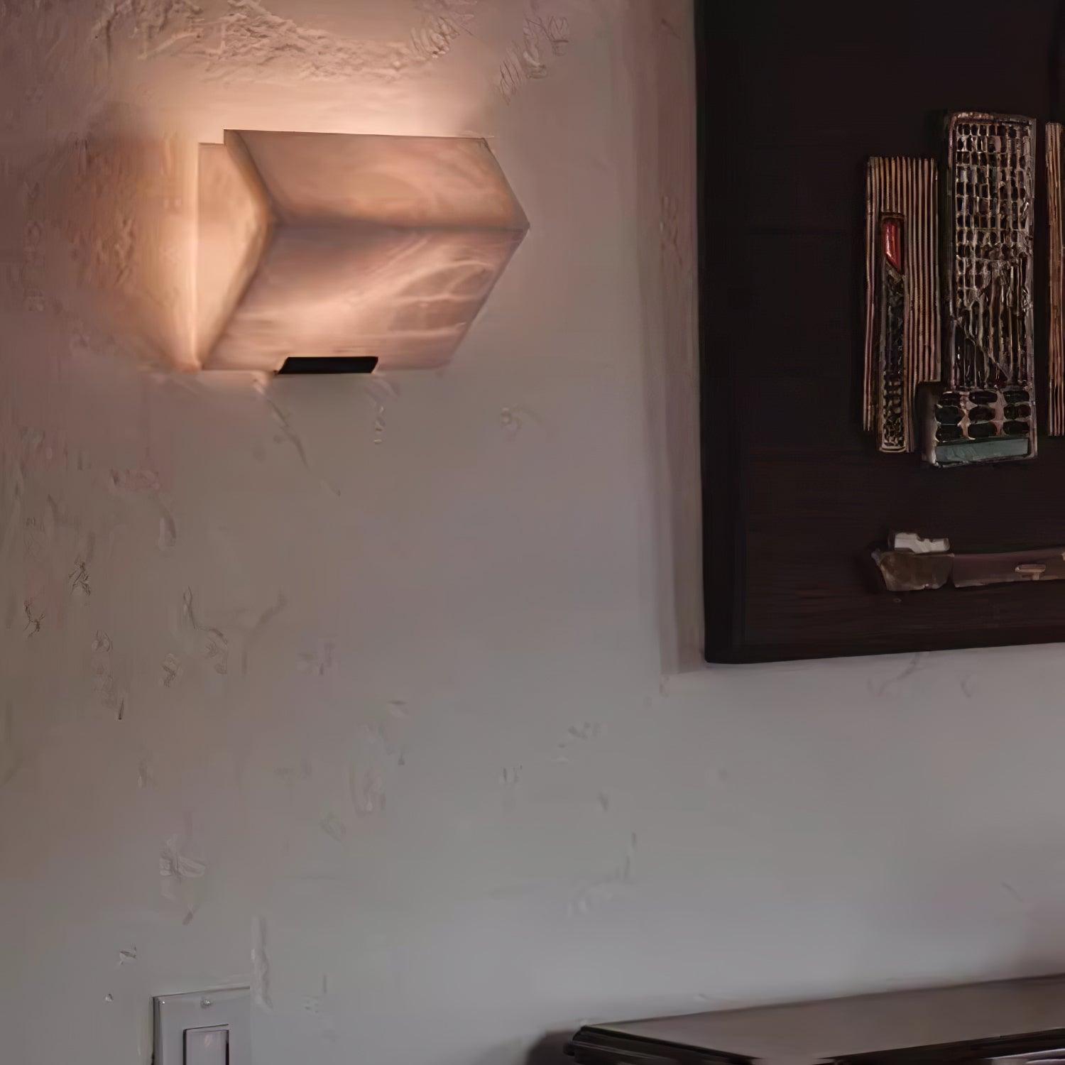 Alabaster Staircase Wall Lamp - Cueteks