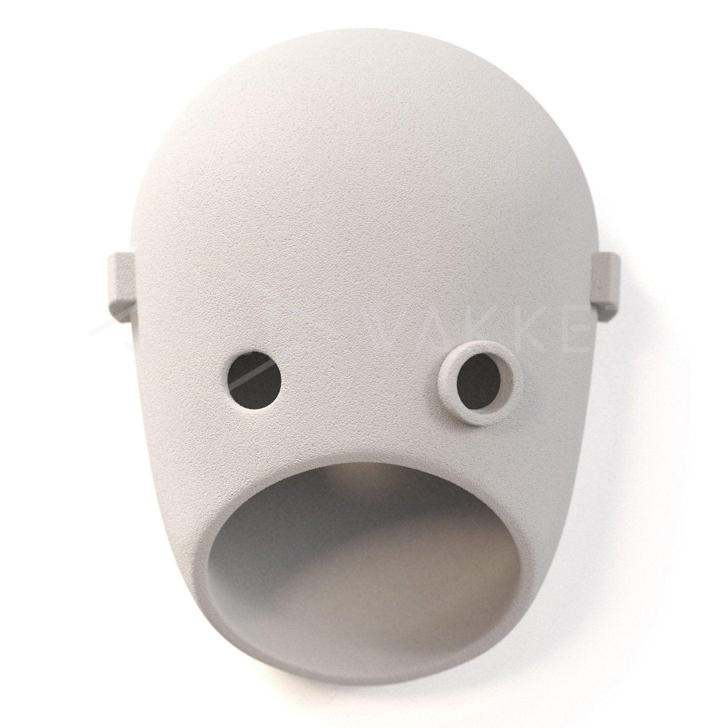 The Mayor Light Grey face wall light with an eye ring