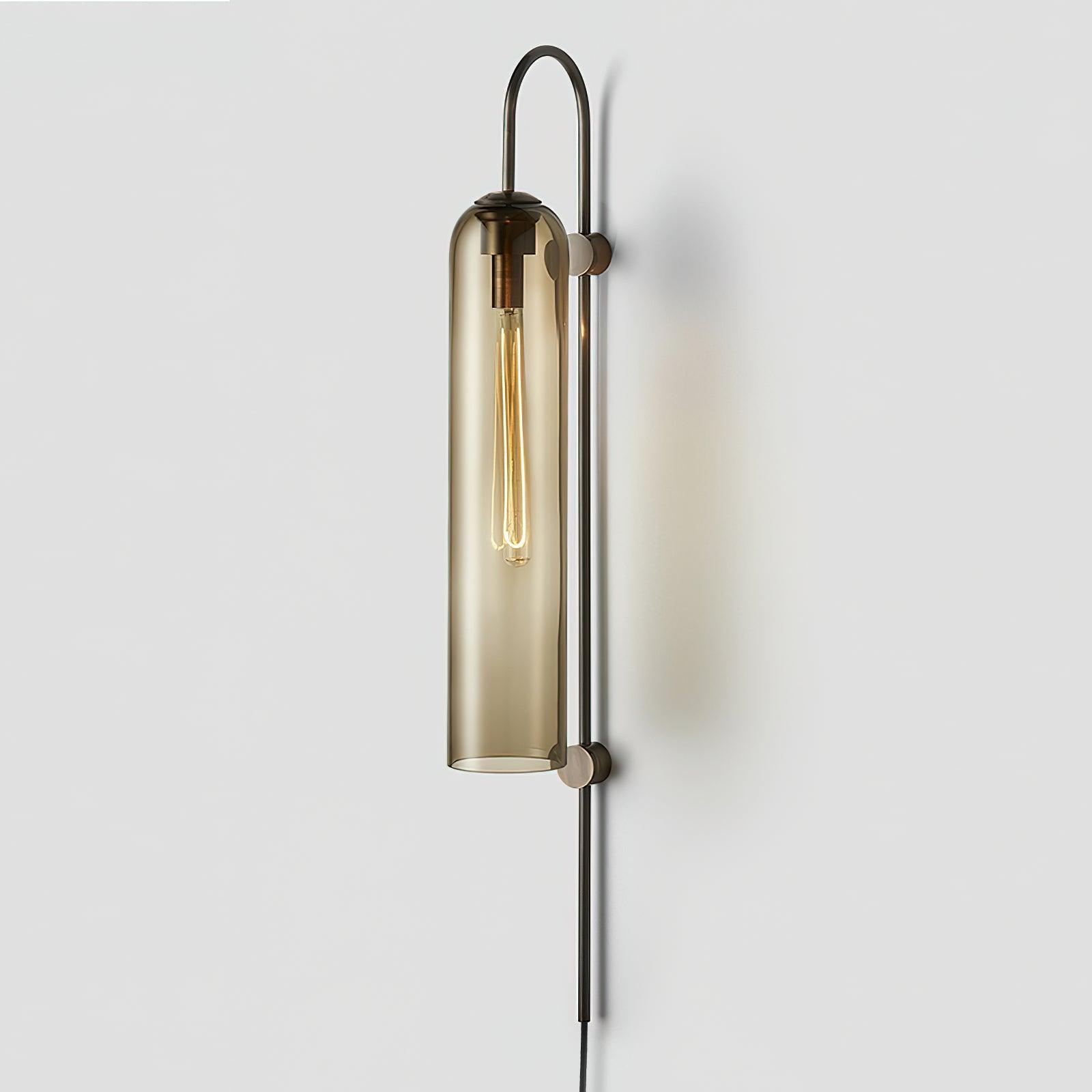 Reflective tube and Black vertical wall stem