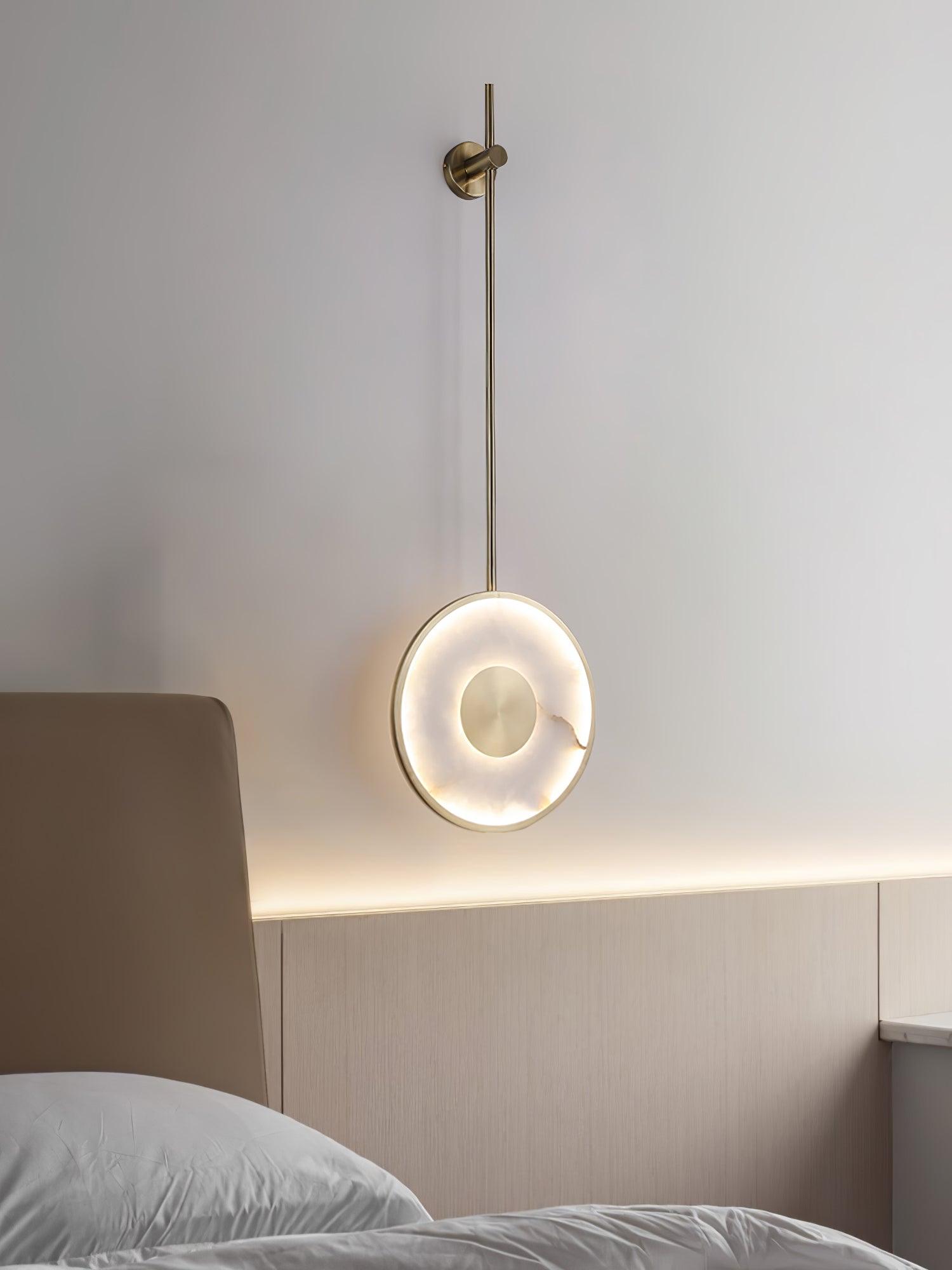 Round Marble Wall Lamp - Cueteks