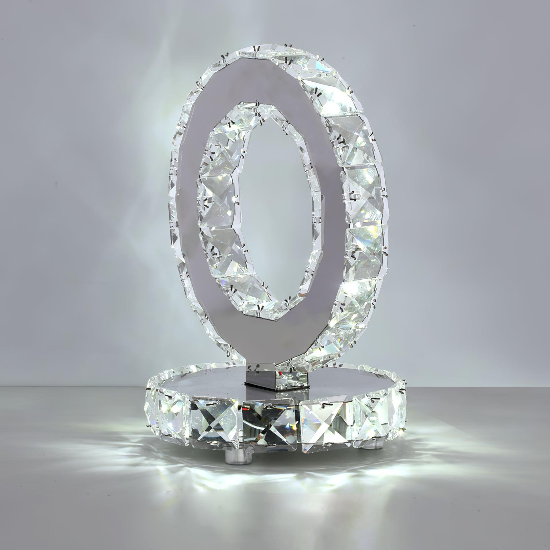 Crystal Rings Table Lamp - Cueteks