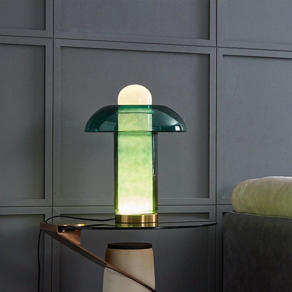 Glass Mushroom Table Lamp - Cueteks