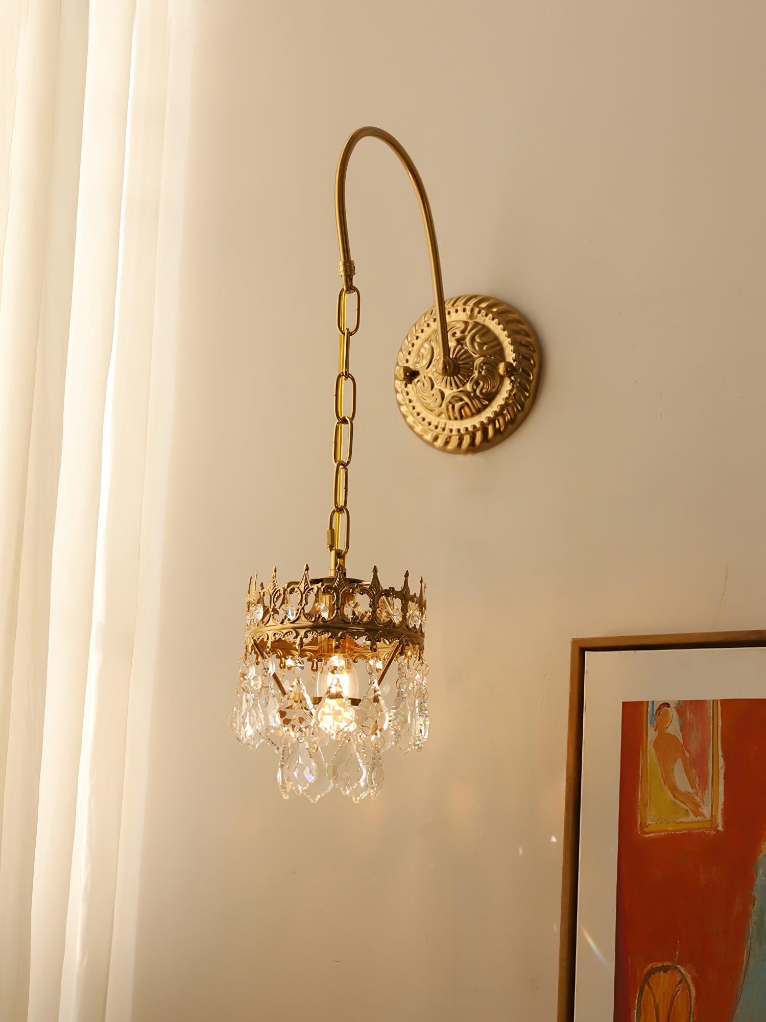 Crystal Crown Sconce - Cueteks