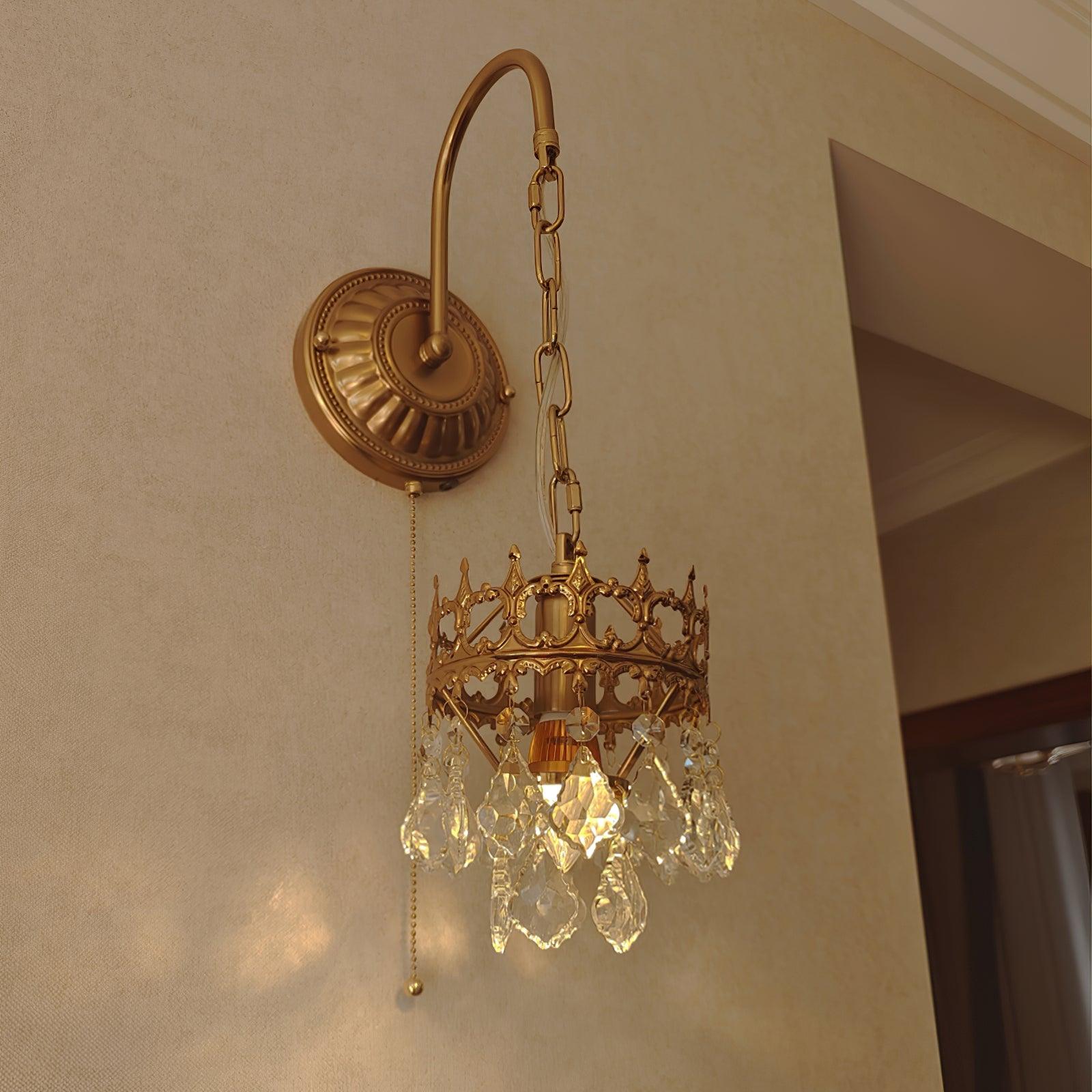 Crystal Crown Sconce - Cueteks