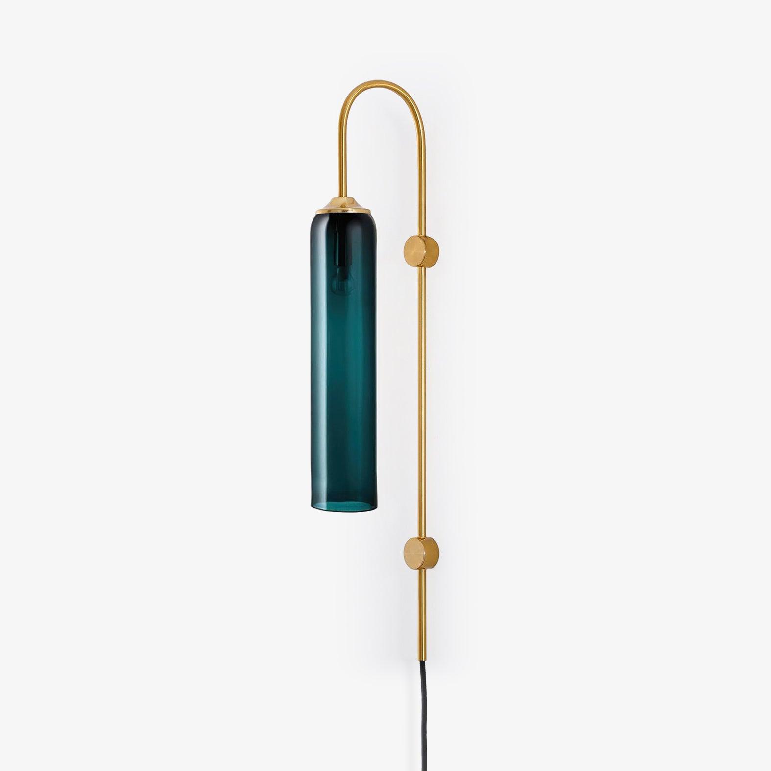 Dark teal shade with Gold arched upper arm