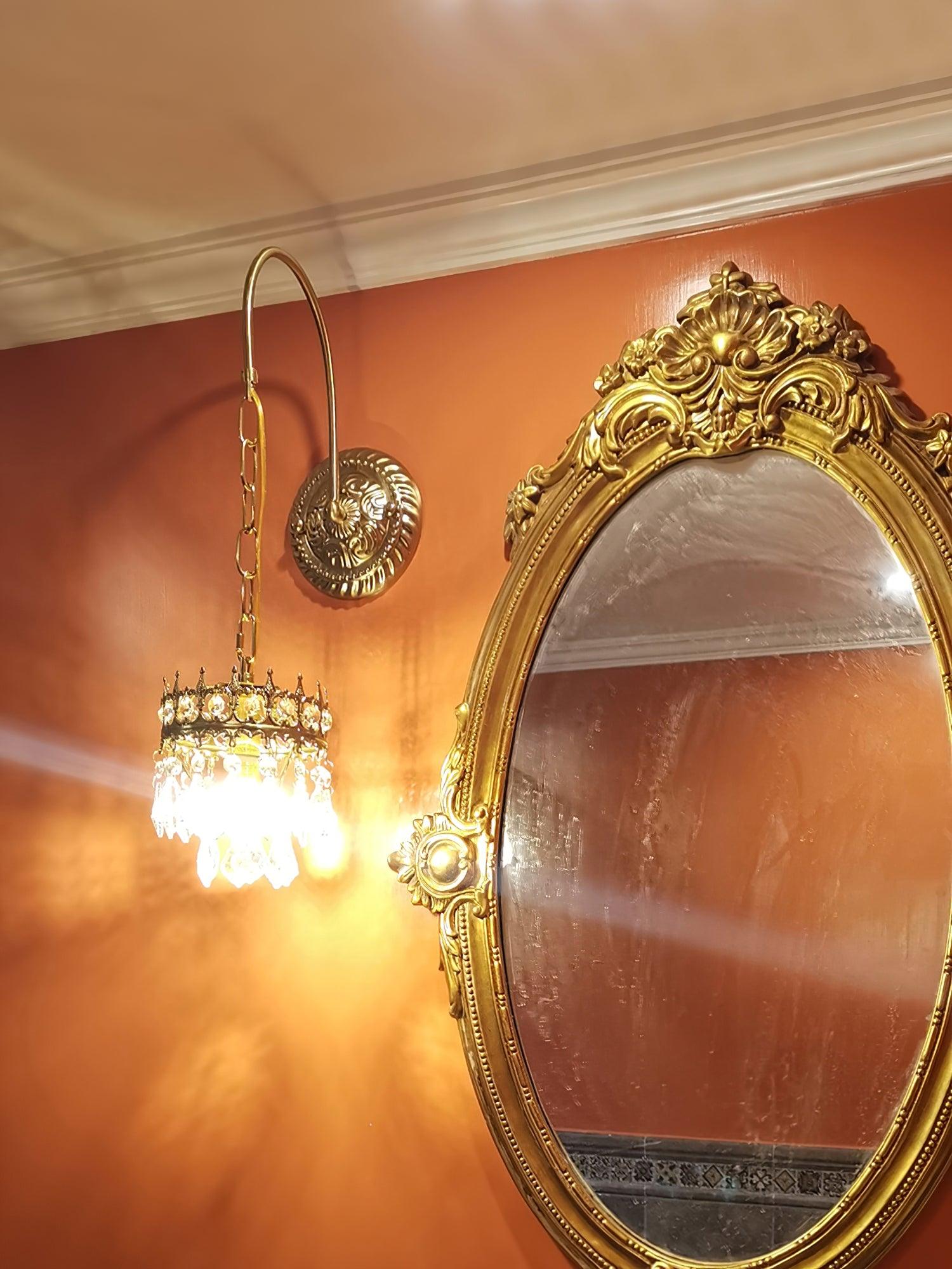 Crystal Crown Sconce - Cueteks