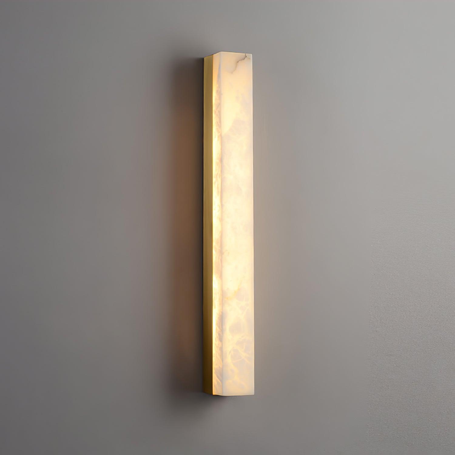 Emerson linear alabaster LED wall light