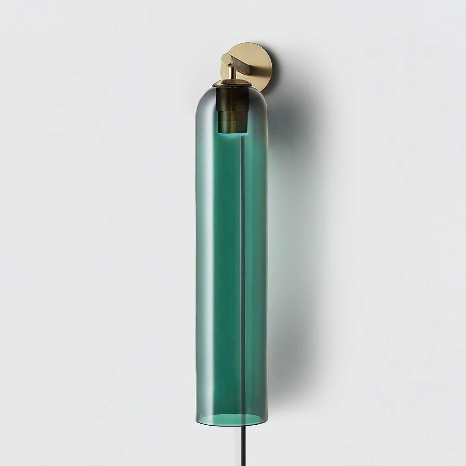 Gold fitting with Green glass shade