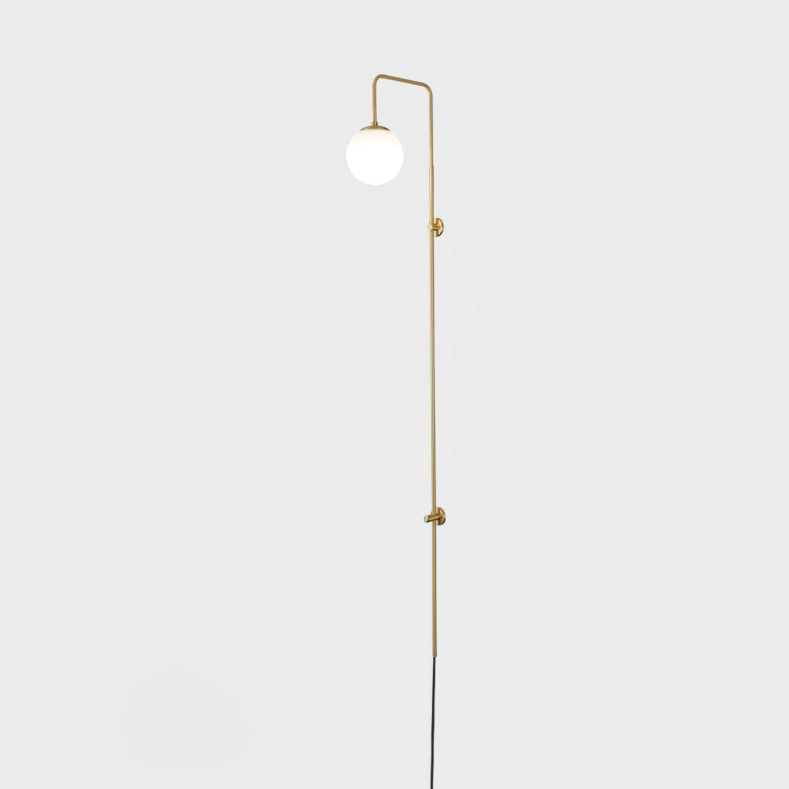 Globe Brass Wall Sconce - Cueteks