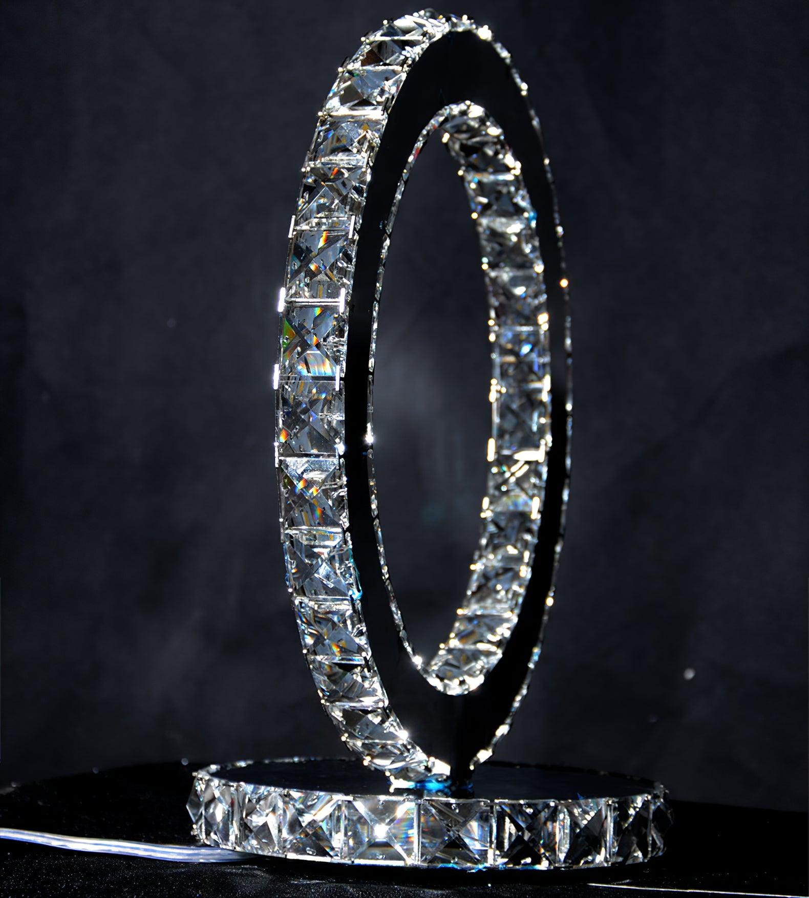 Crystal Rings Table Lamp - Cueteks
