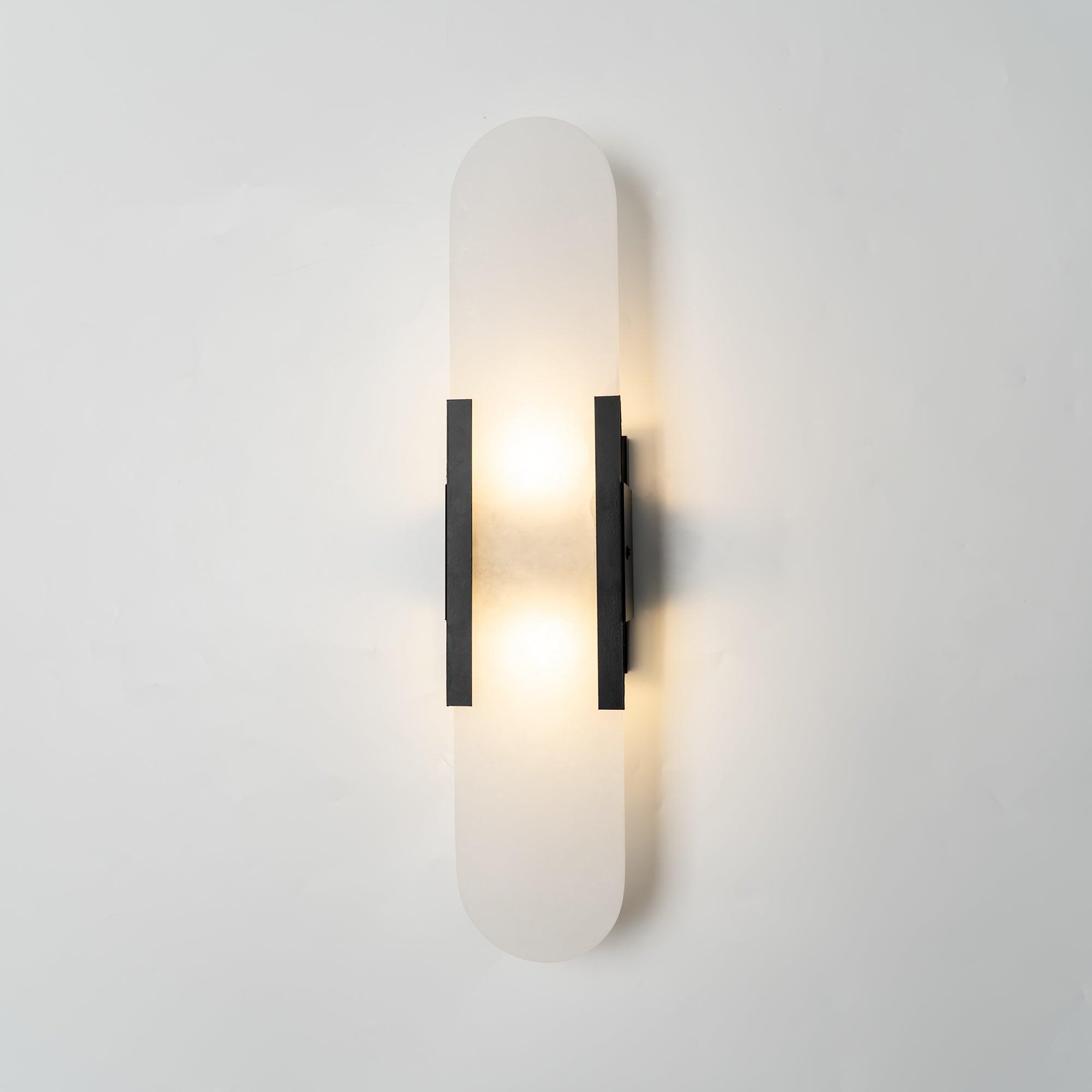 Melange Elongated Alabaster Wall Lamp - Cueteks