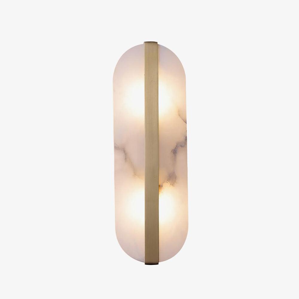 White capsule-ended shade with visible veining