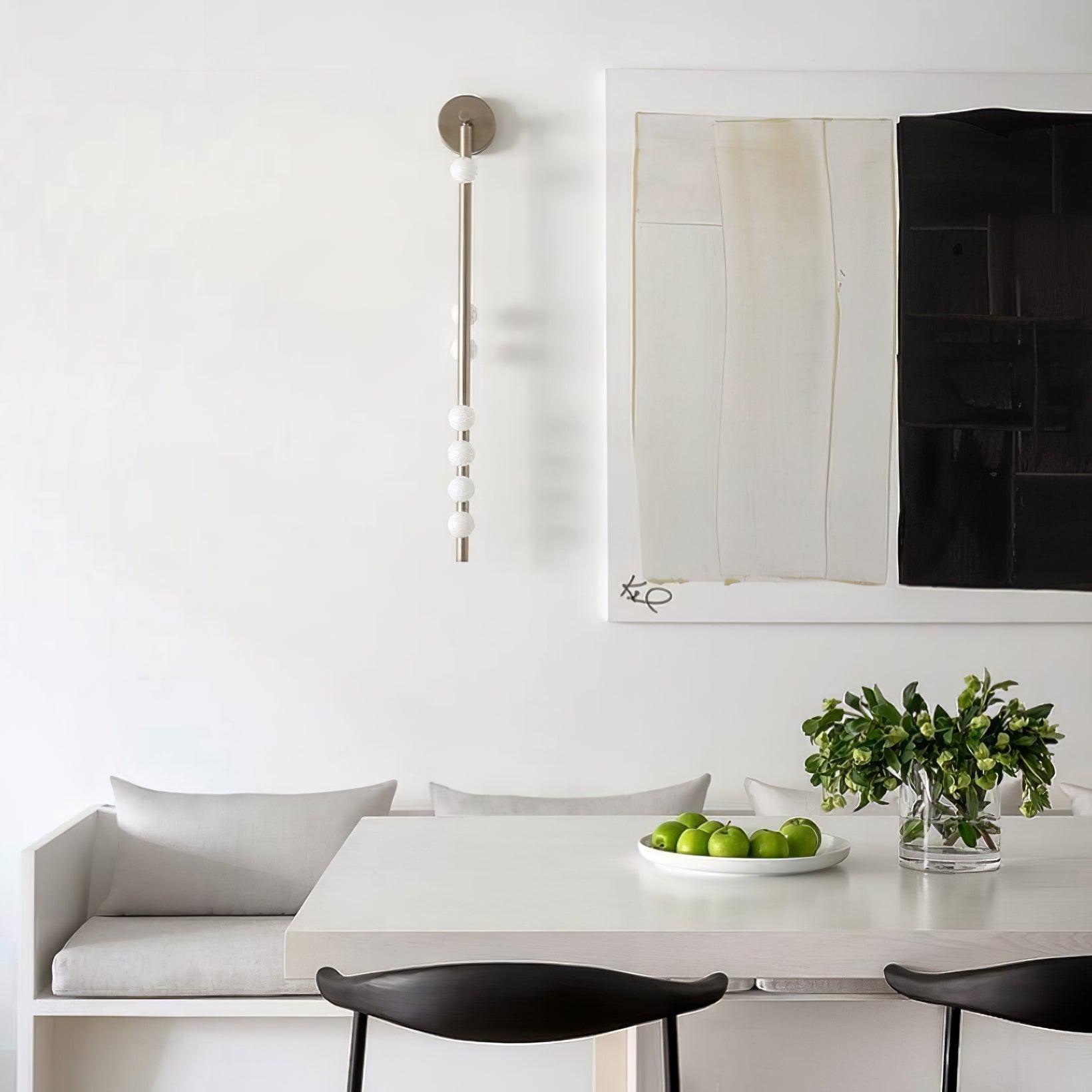Brass Glass Tube Wall Lamp - Cueteks