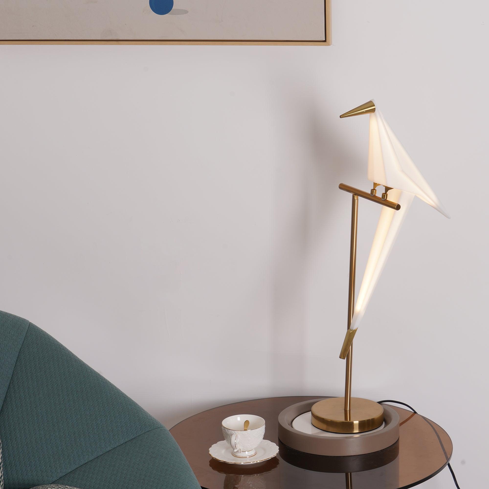 Paper Crane Bird Table lamp - Cueteks