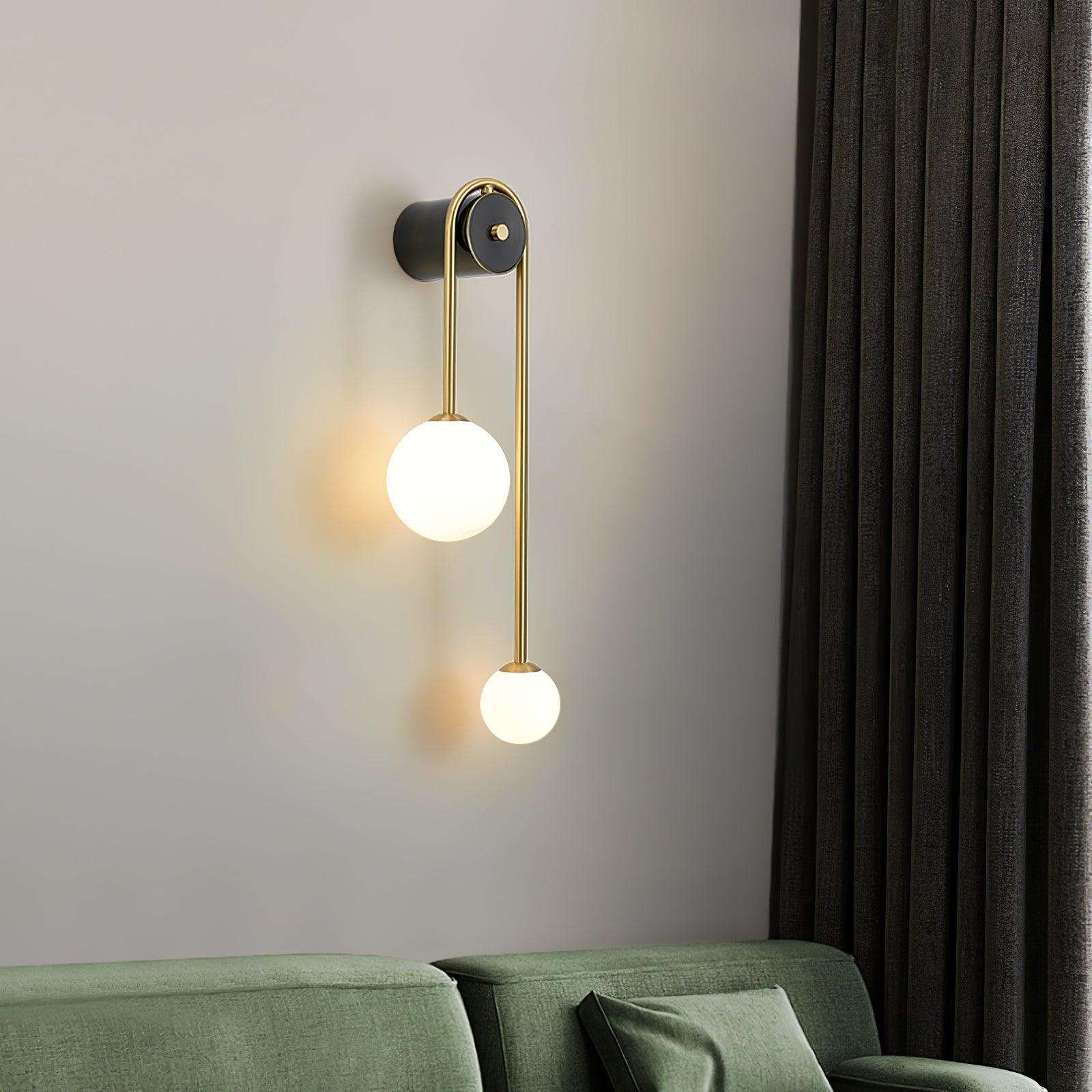 Brass Arc Wall Light - Cueteks