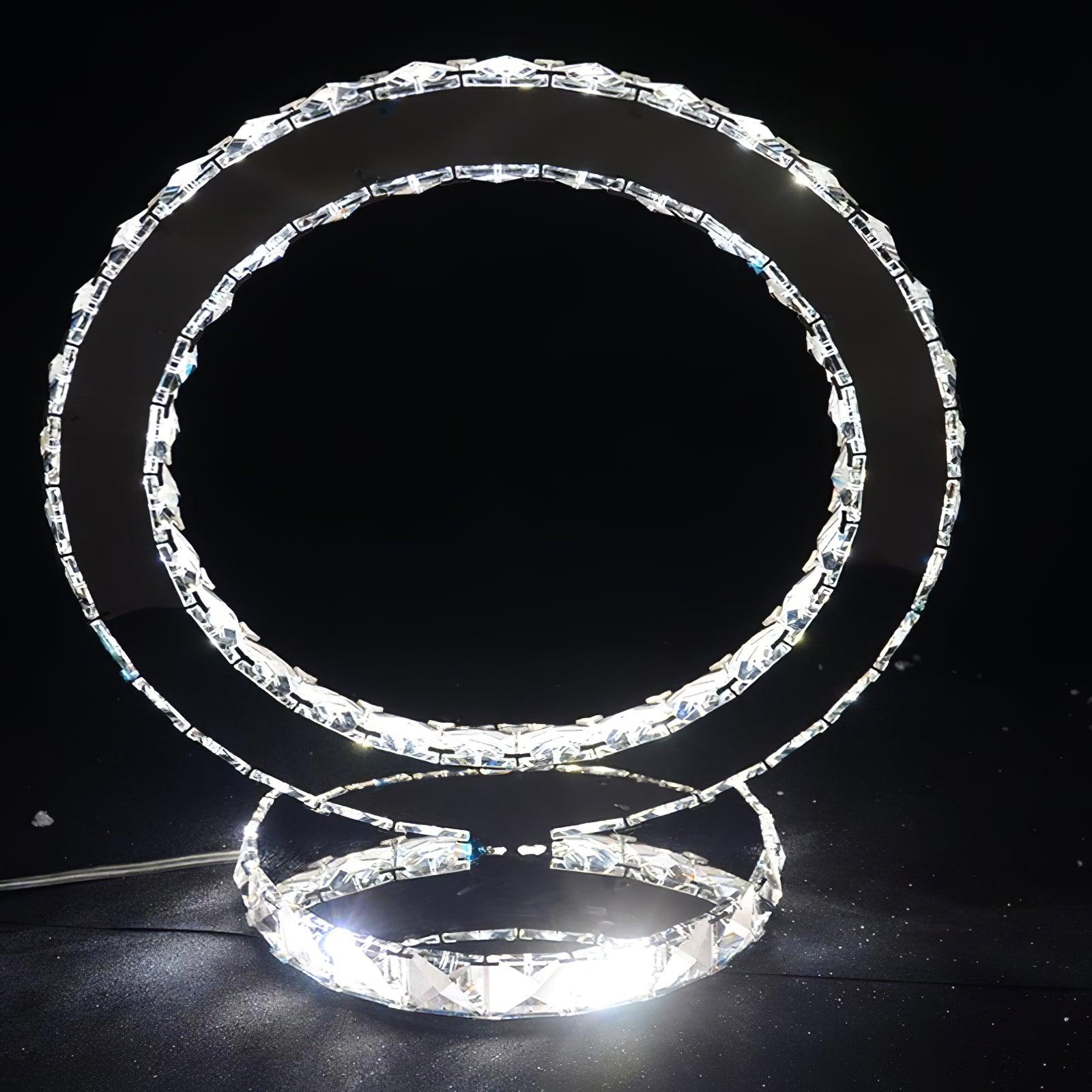 Crystal Rings Table Lamp - Cueteks