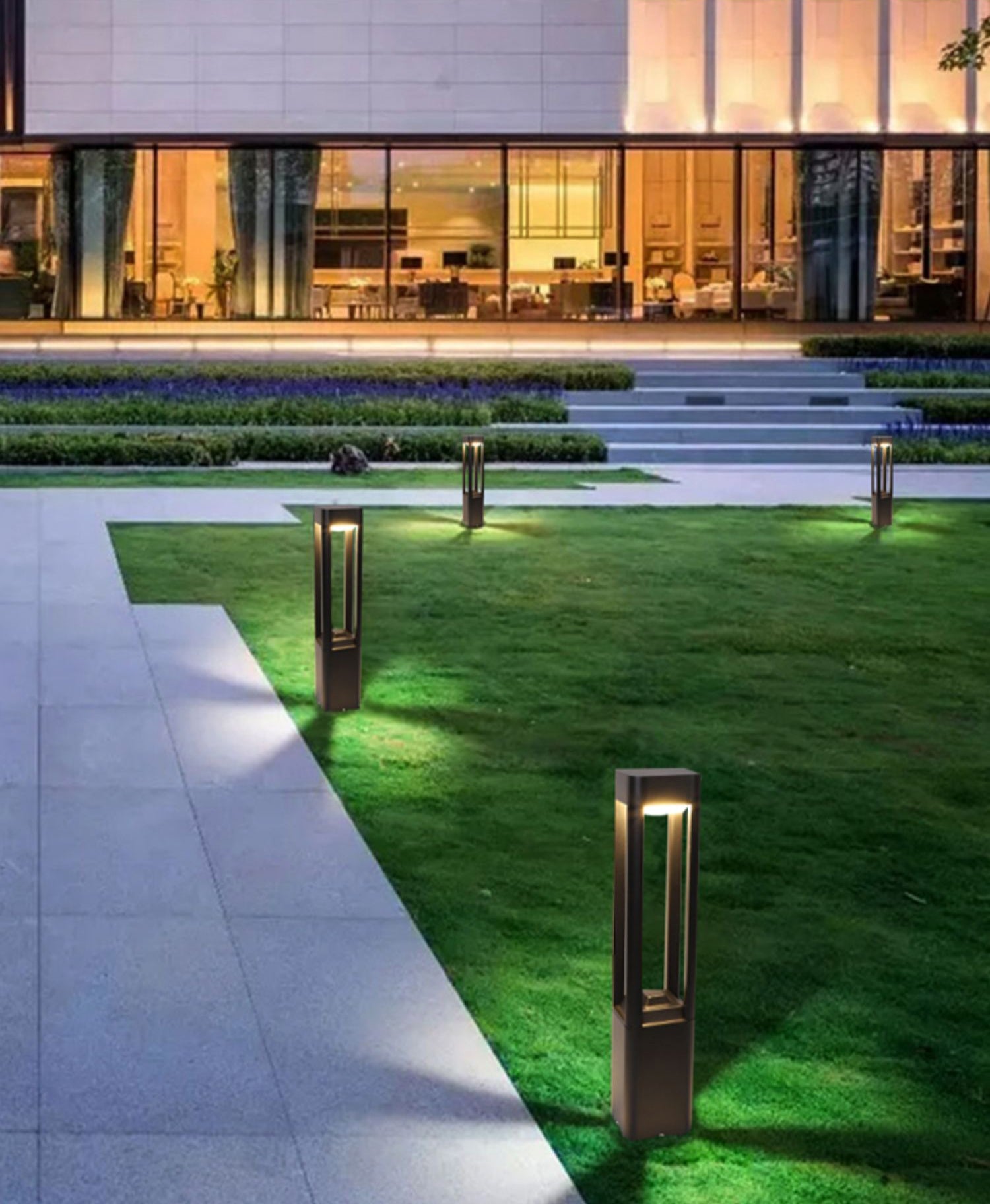 Rectangular Column Garden Light - Cueteks