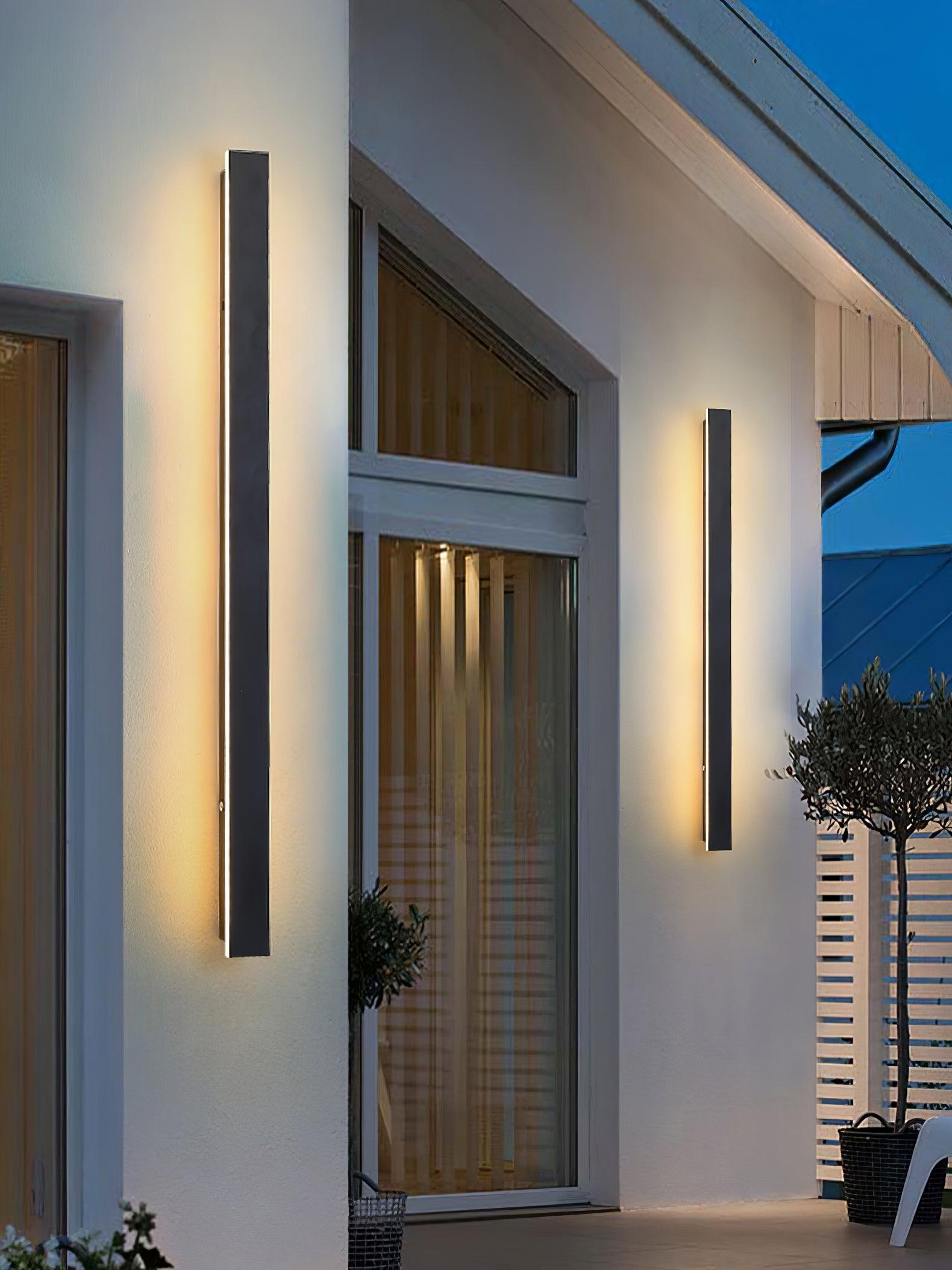 Long Strip Outdoor Sconce Solar Power - Cueteks