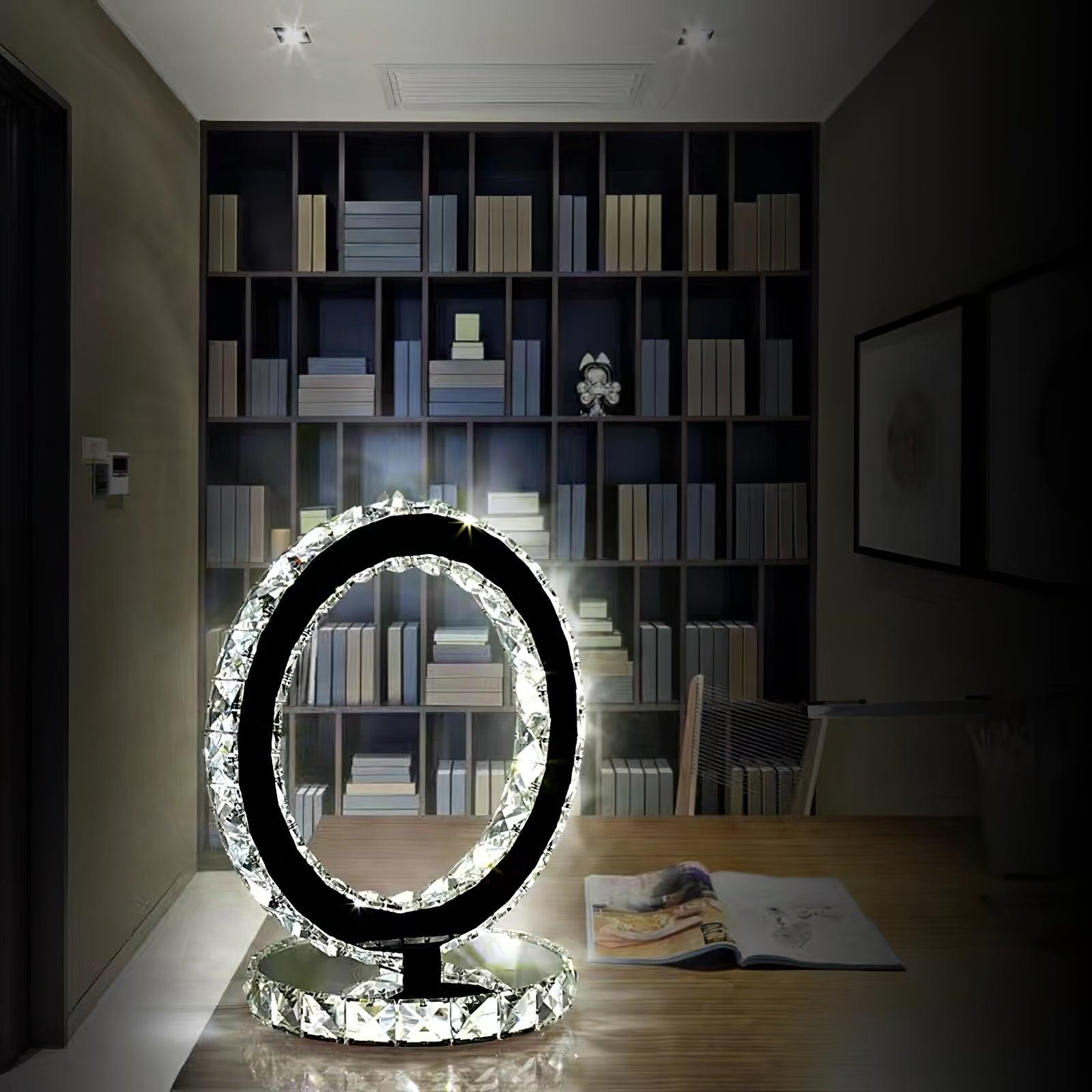 Crystal Rings Table Lamp - Cueteks