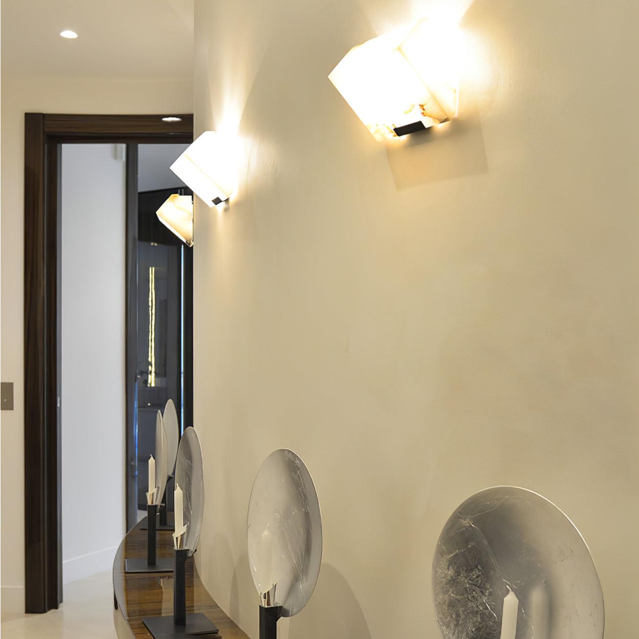 Alabaster Staircase Wall Lamp - Cueteks