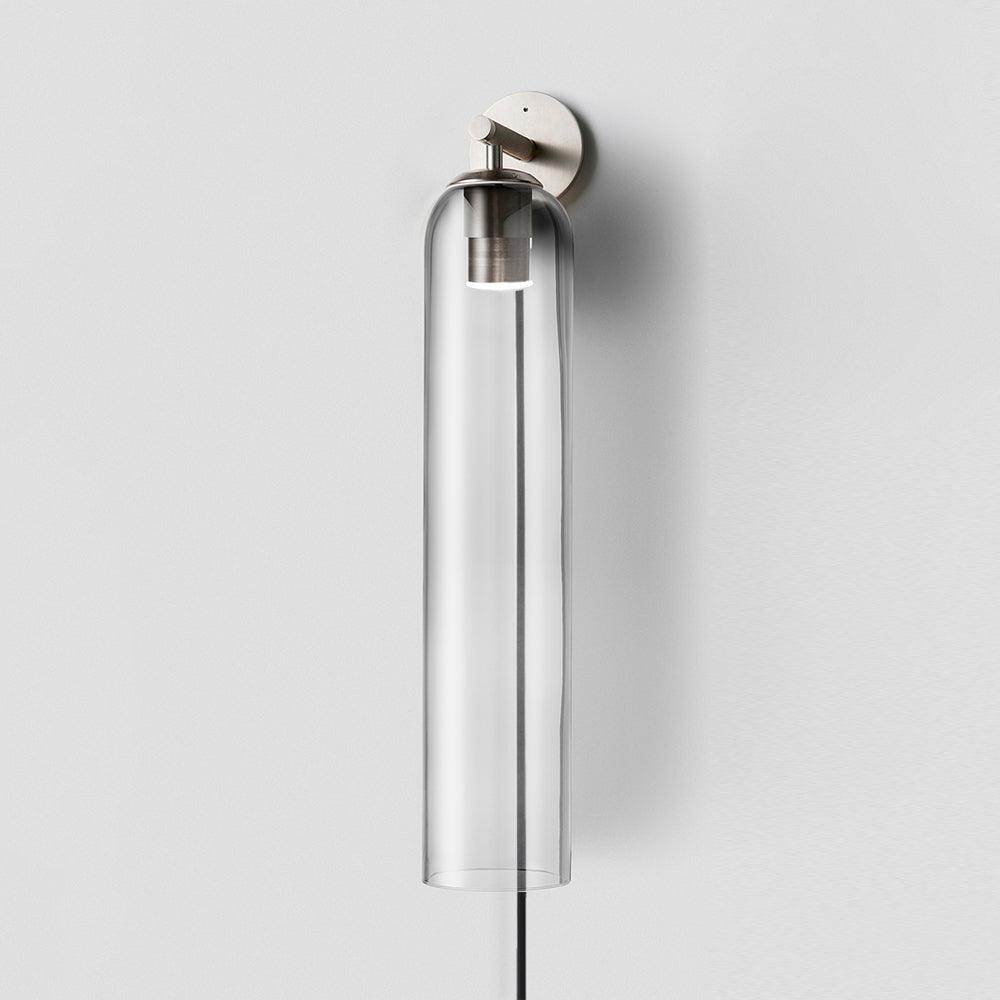 Clear glass cylinder showing the inner sand nickel fitting and cord