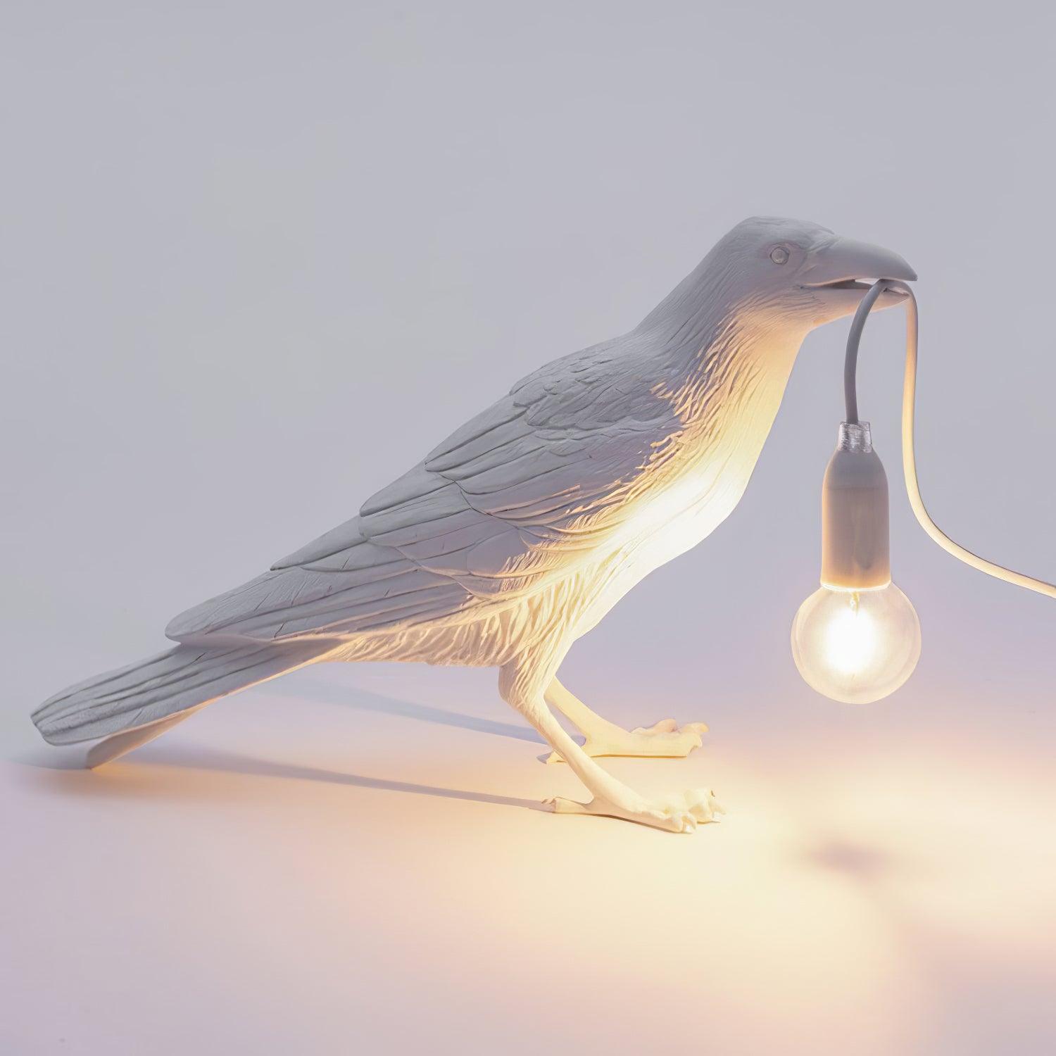 Raven Resin Table Lamp - Cueteks