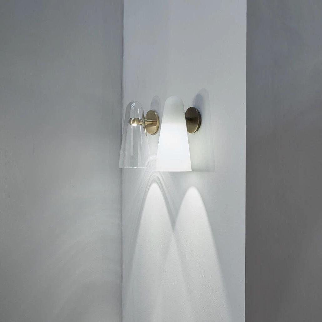 Conical Glass wall lamp
