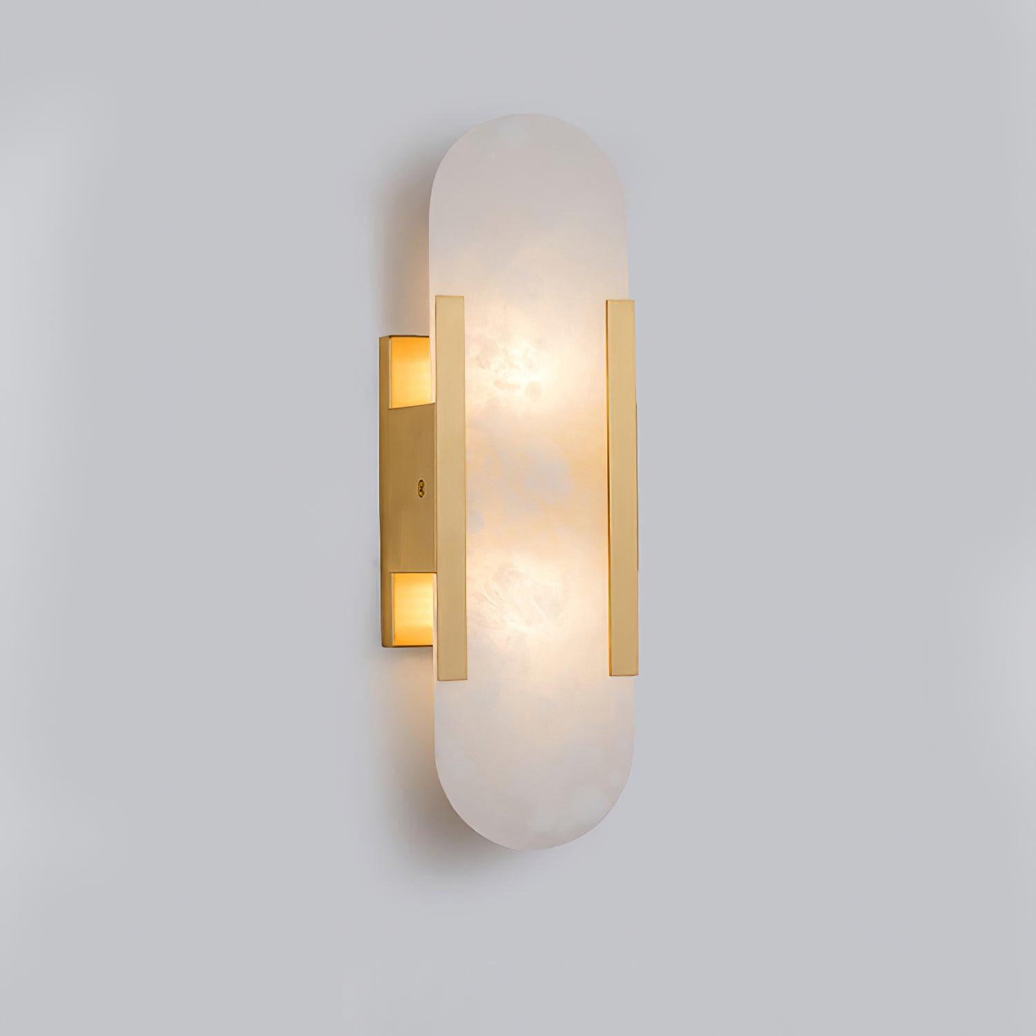 Melange Elongated Alabaster Wall Lamp - Cueteks
