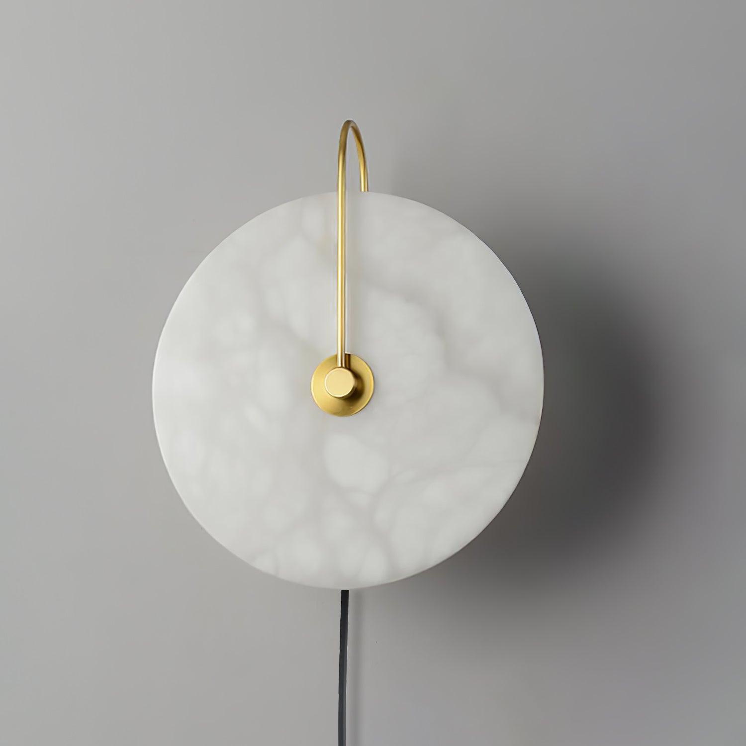 Alabaster LED Plug-In Wall Lamp - Cueteks