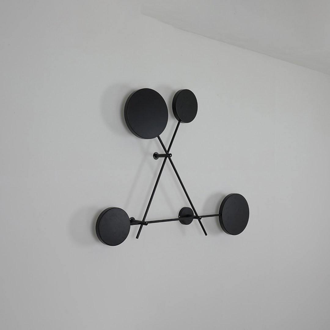 Lride geometric disc and rod wall light