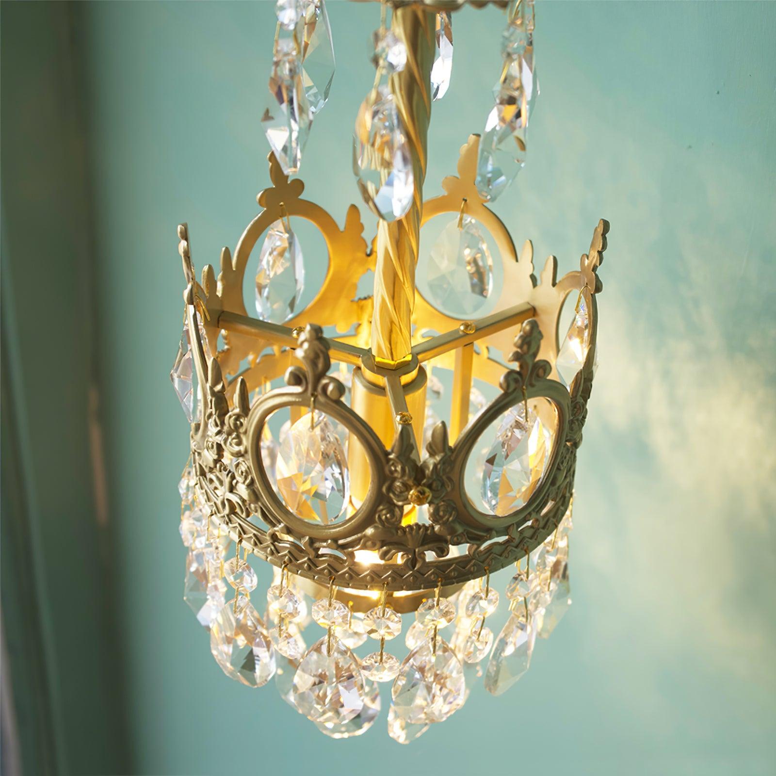 Crystal Crown Sconce - Cueteks