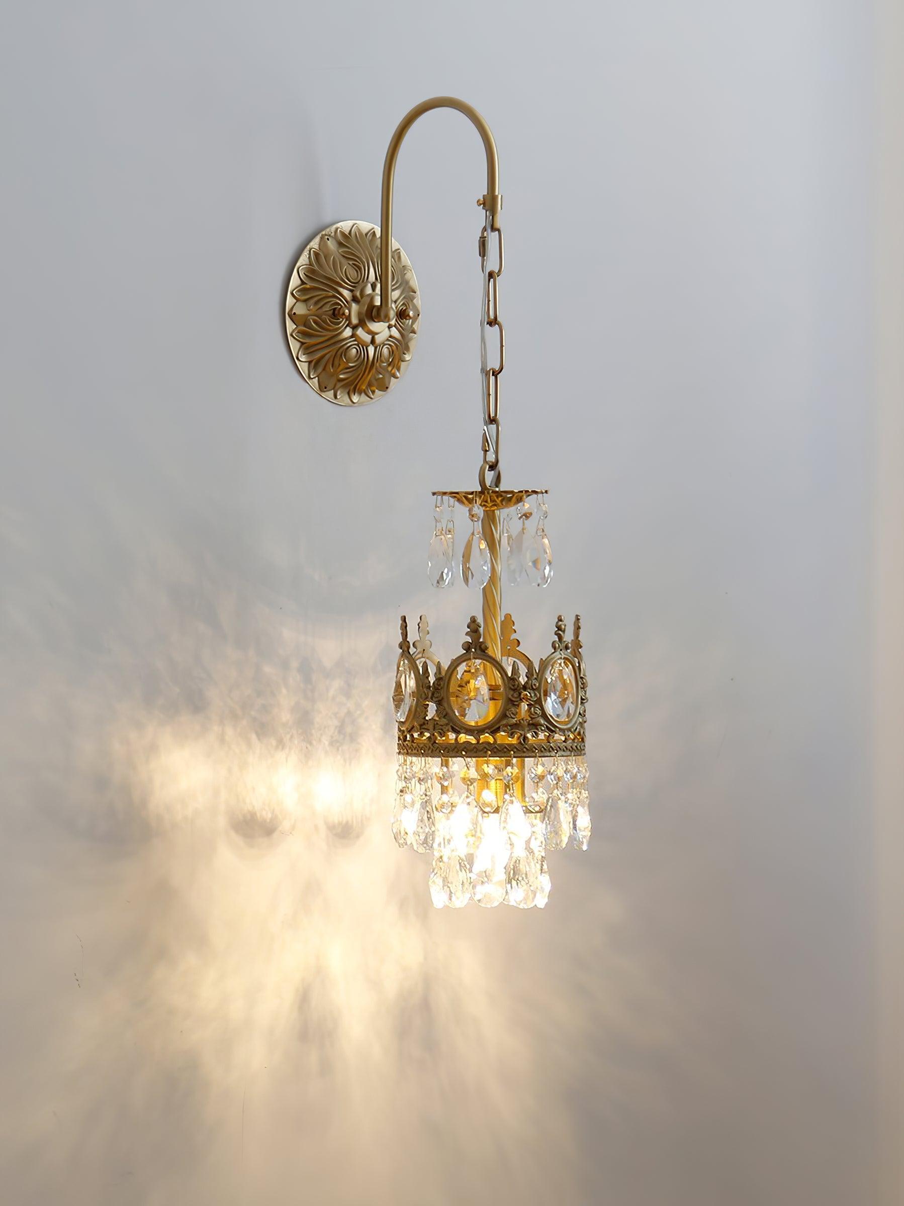 Crystal Crown Sconce - Cueteks