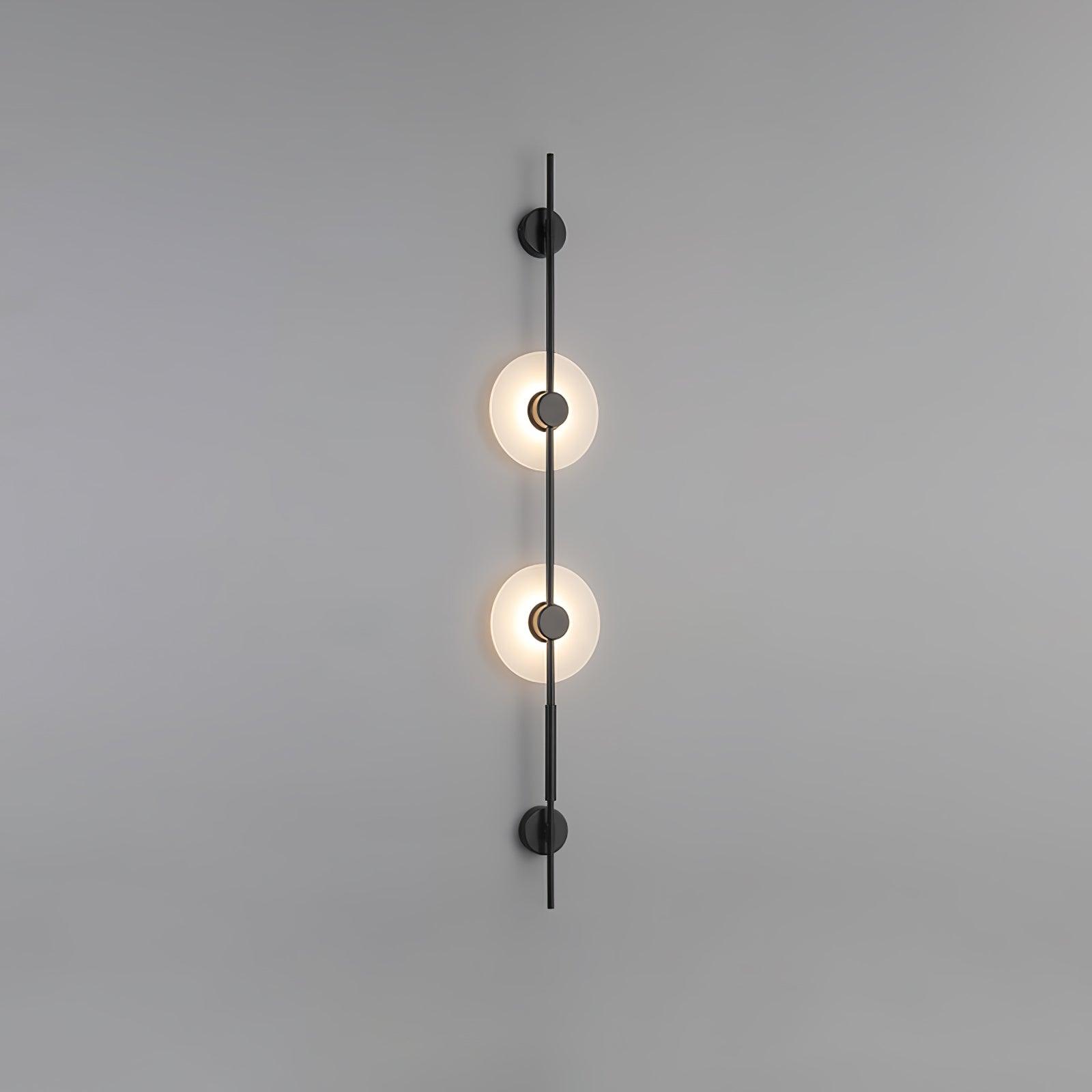 Alabaster Orb Vertical Wall Sconce - Cueteks