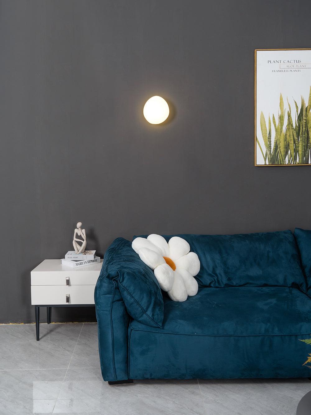 Bubble Glass pebble-shaped wall light
