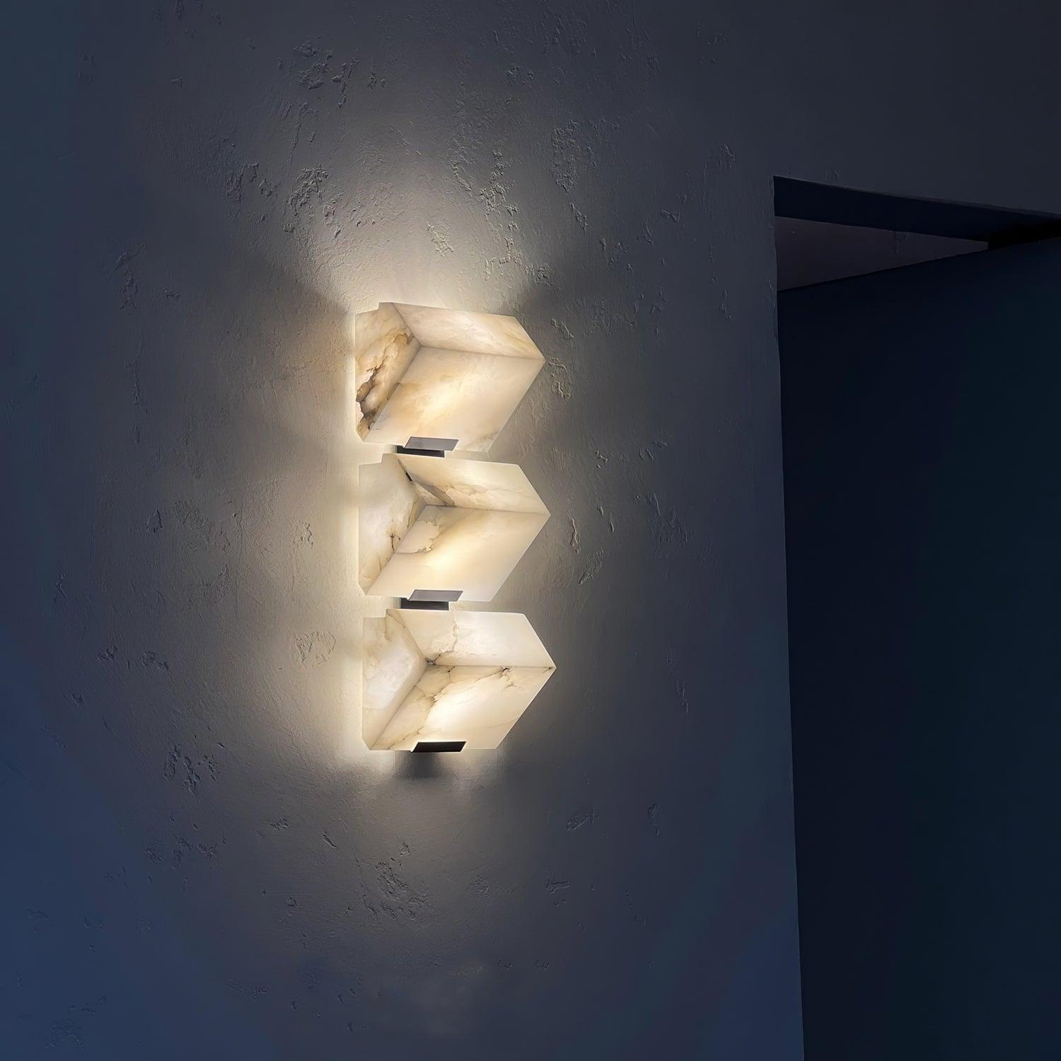Alabaster Staircase Wall Lamp - Cueteks