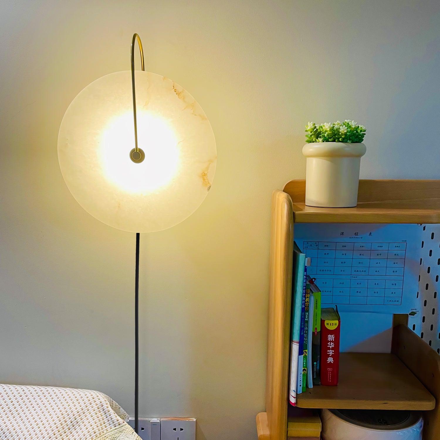 Alabaster LED Plug-In Wall Lamp - Cueteks