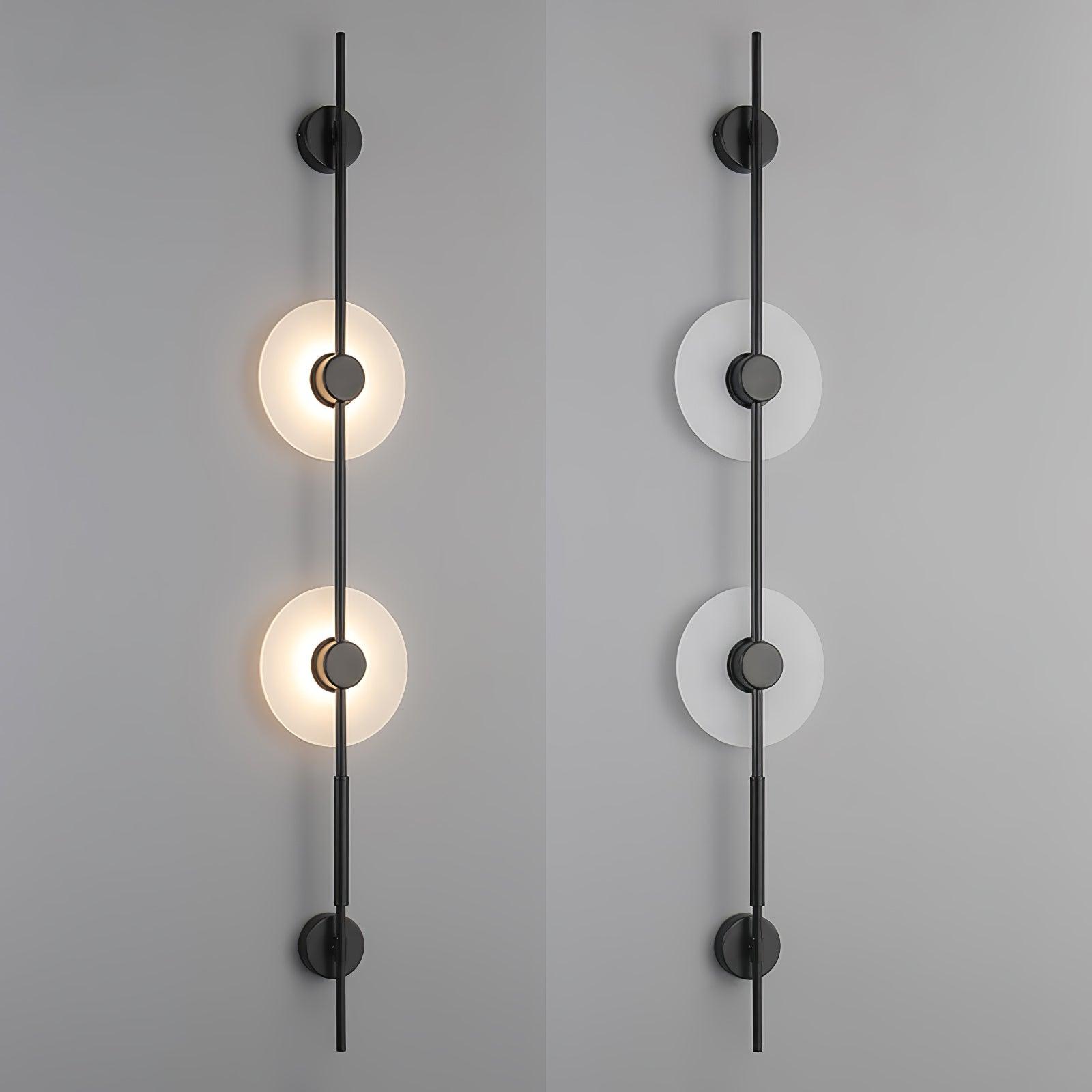 Alabaster Orb Vertical Wall Sconce - Cueteks