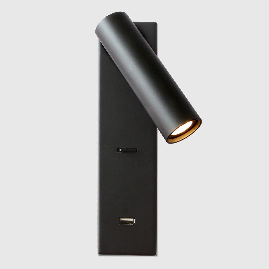 Angled Black reading head and lower rectangular port