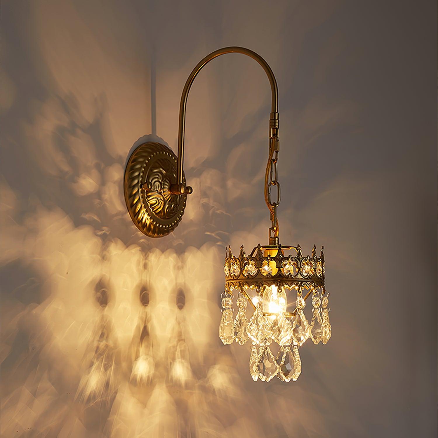Crystal Crown Sconce - Cueteks