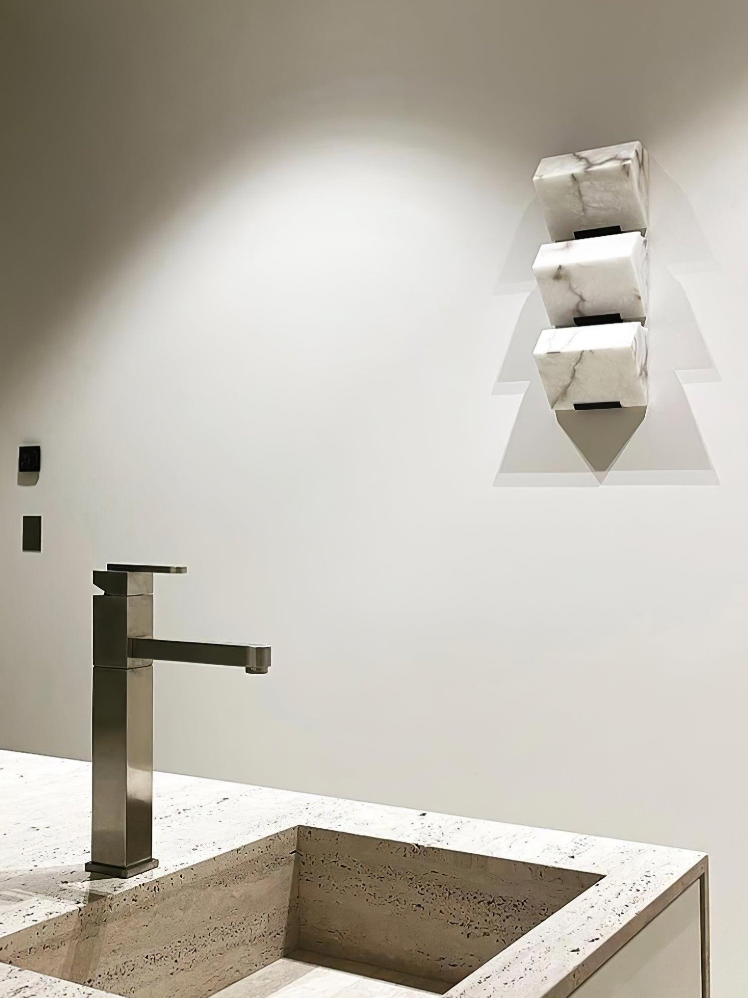 Alabaster Staircase Wall Lamp - Cueteks
