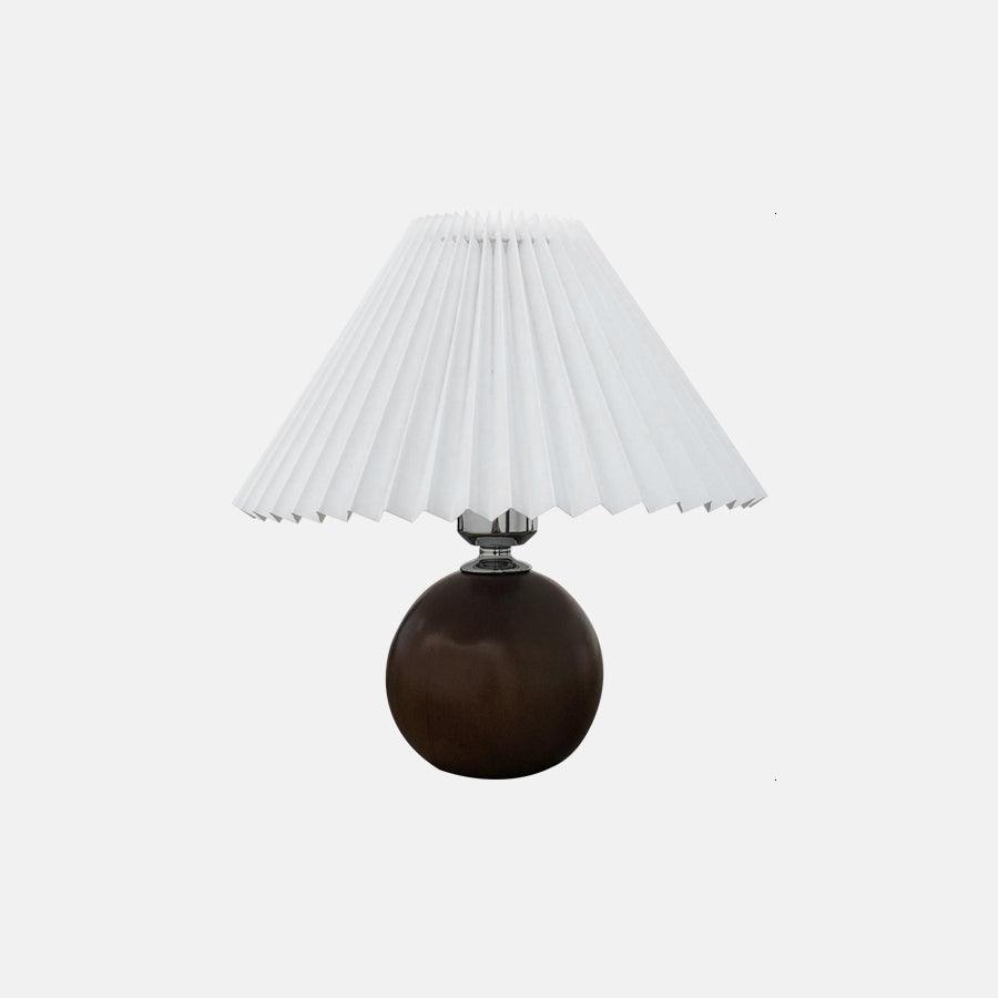 Wooden Pleated Table Lamp - Cueteks