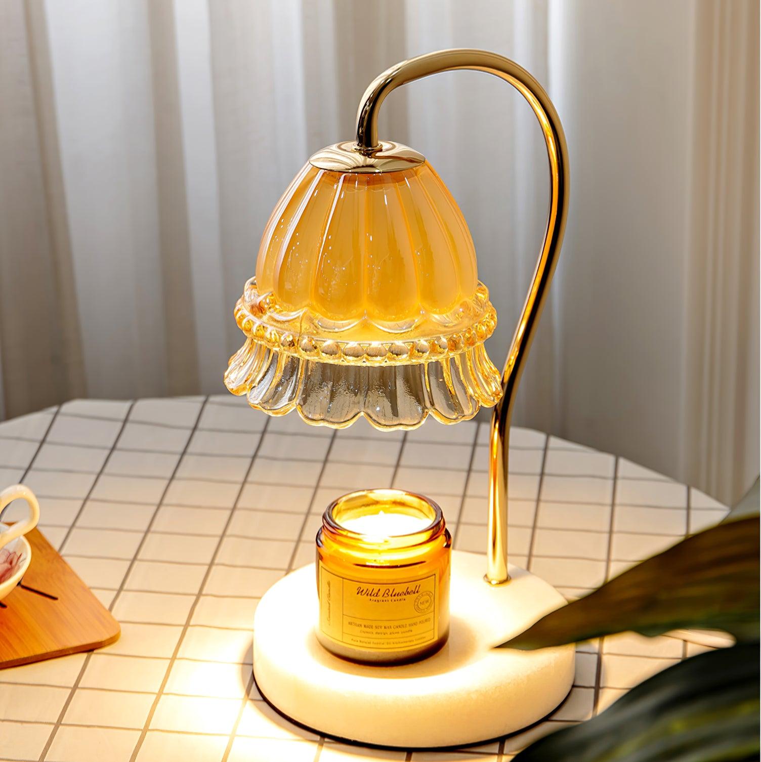 Lily Marble Warmer Table Lamp - Cueteks