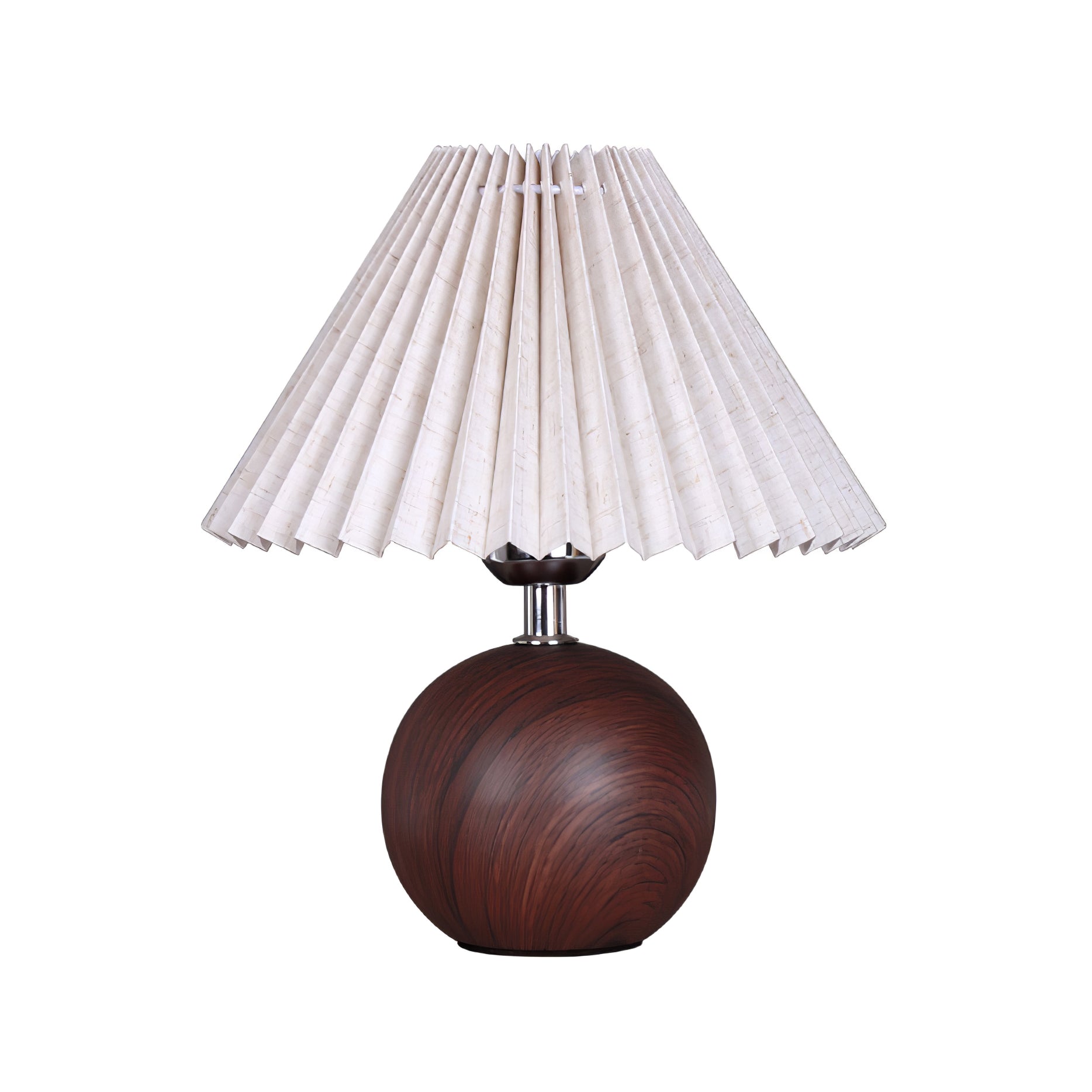 Wooden Pleated Table Lamp - Cueteks