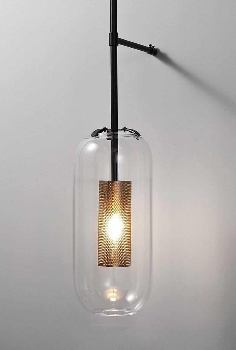 Black arm and illuminated inner metal cylinder