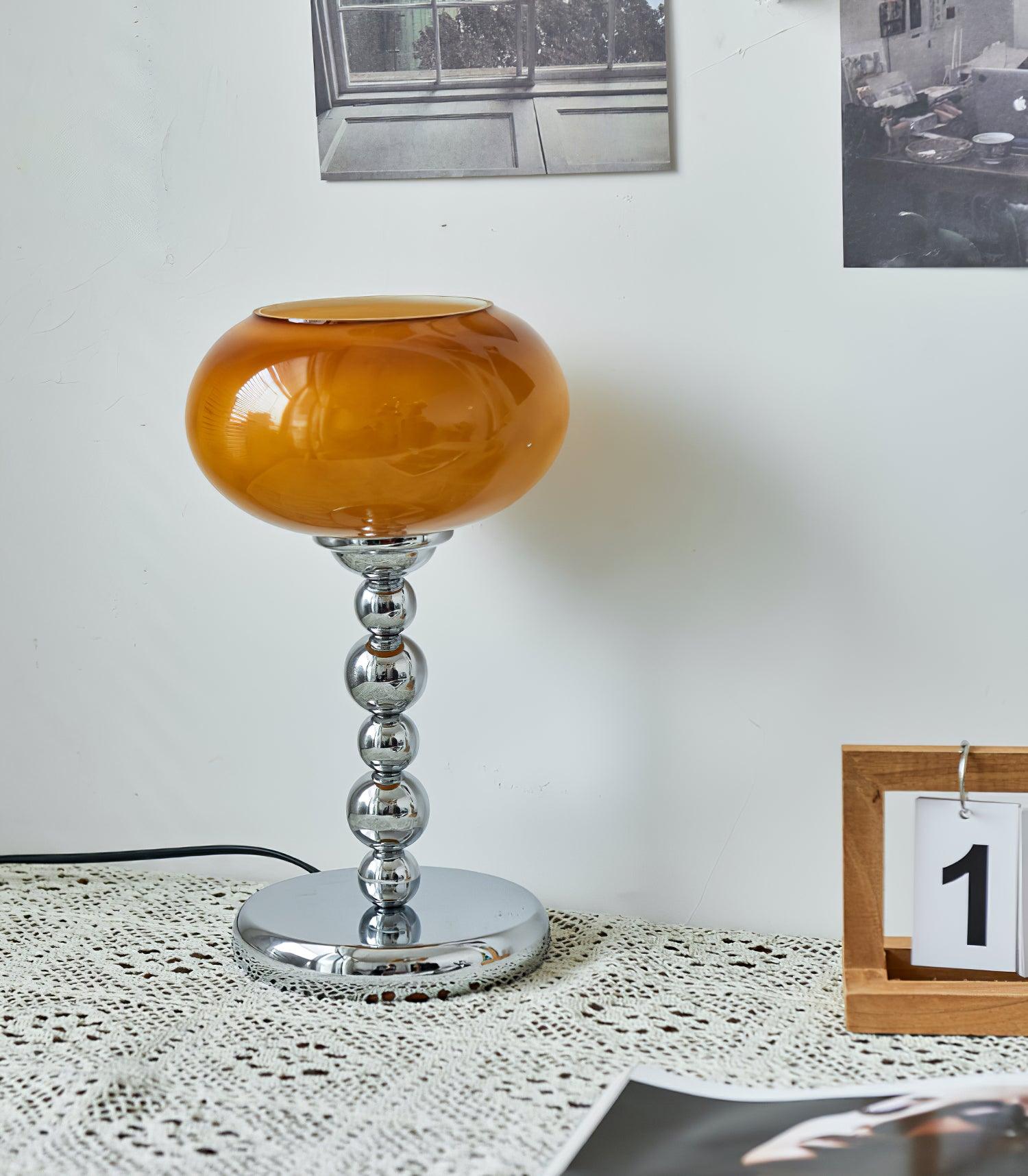 Oval Persimmon Table Light - Cueteks