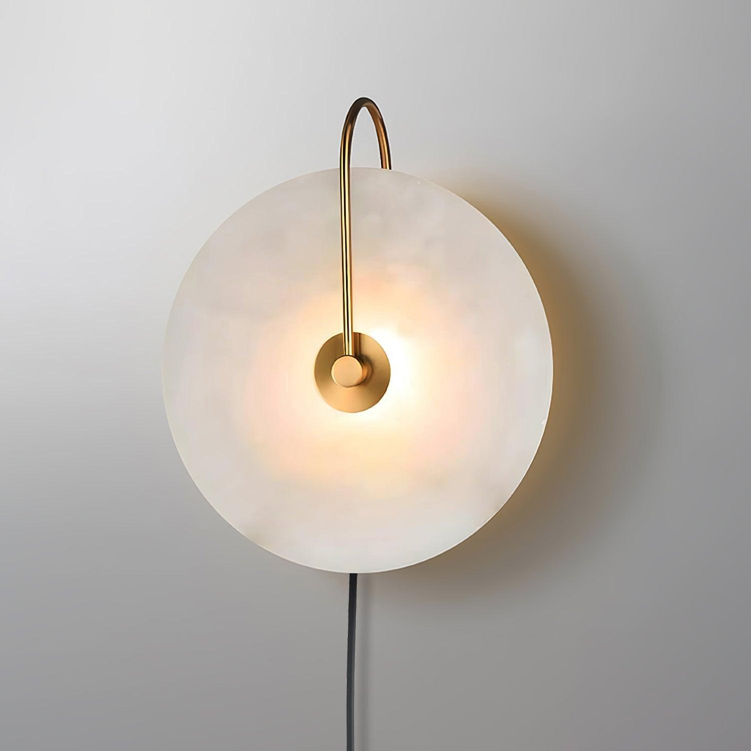Alabaster LED Plug-In Wall Lamp - Cueteks